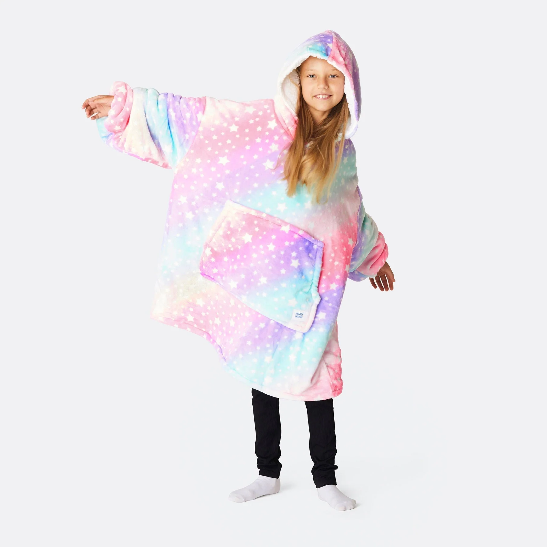 Pinker Regenbogen HappyHoodie Kinder - Image 2