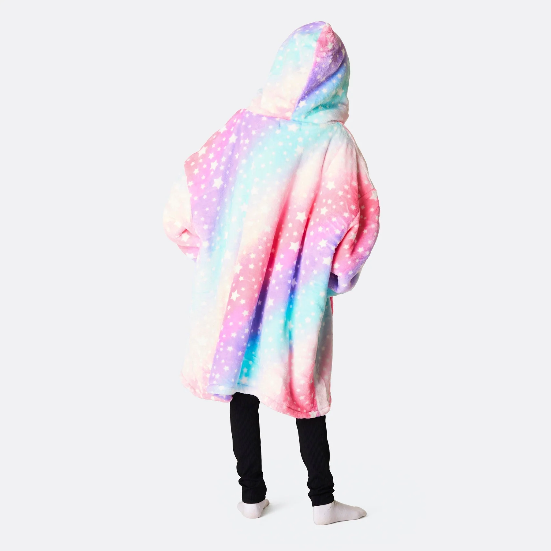 Pinker Regenbogen HappyHoodie Kinder - Image 4