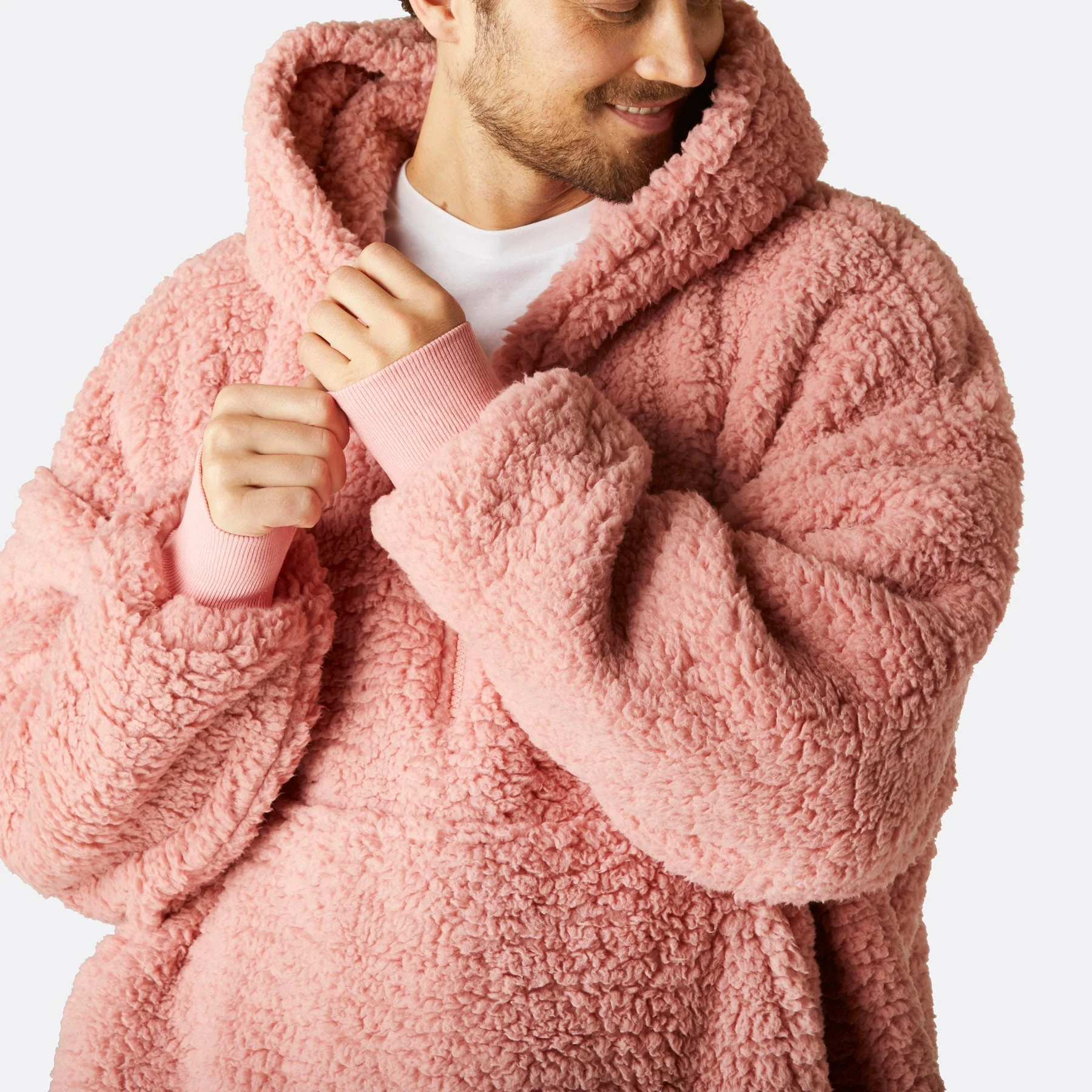 Pinker Sherpa HappyHoodie - Image 8