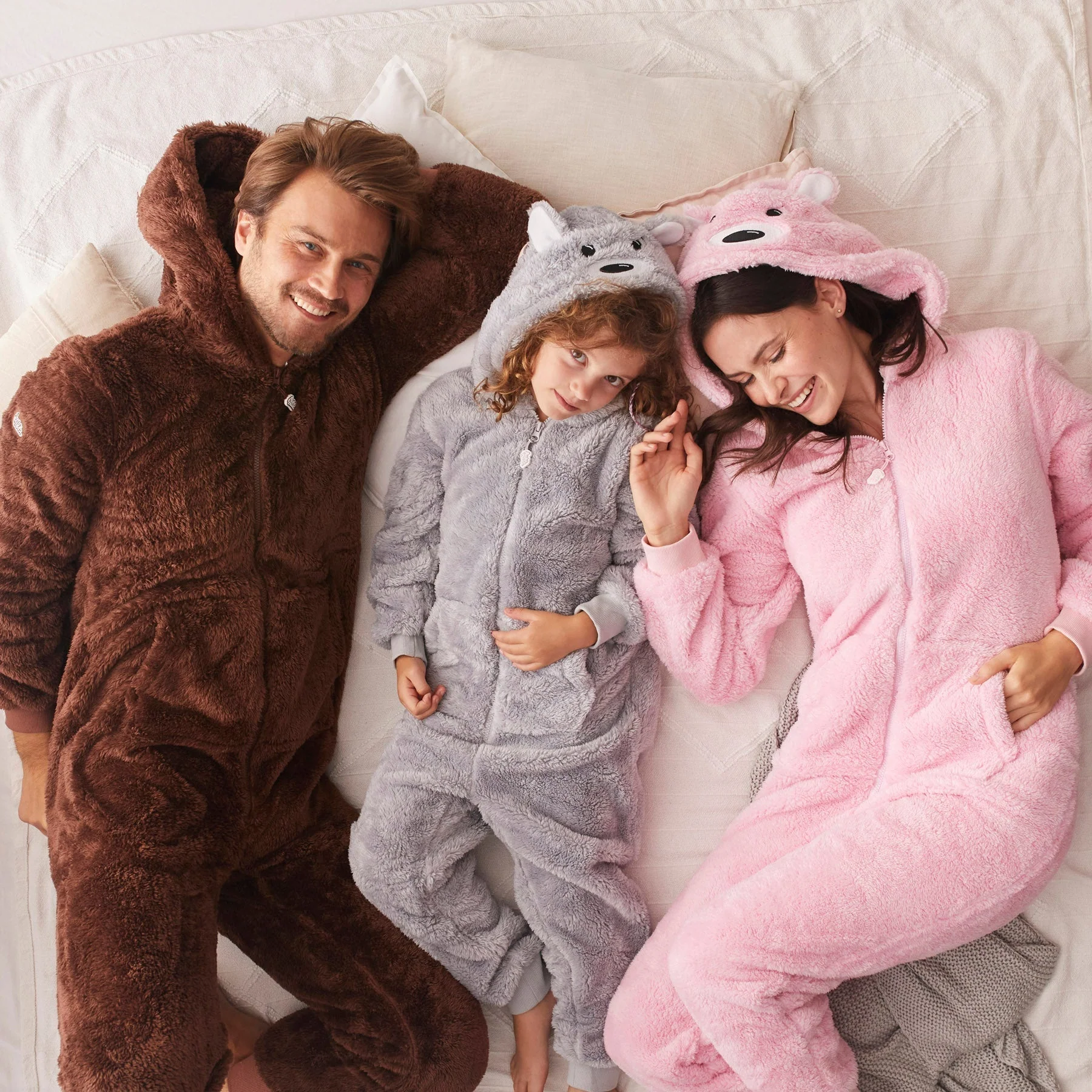 Pinker Teddybär Onesie Herren - Image 7
