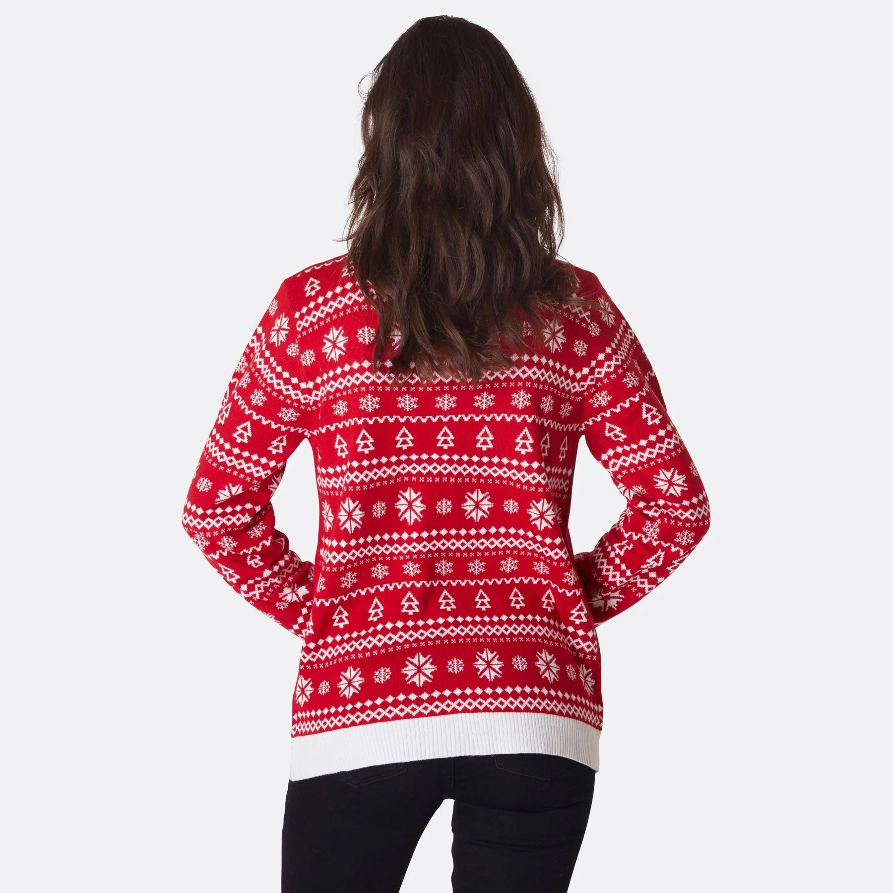 Reinbeer Rot Weihnachtspullover Damen - Image 4