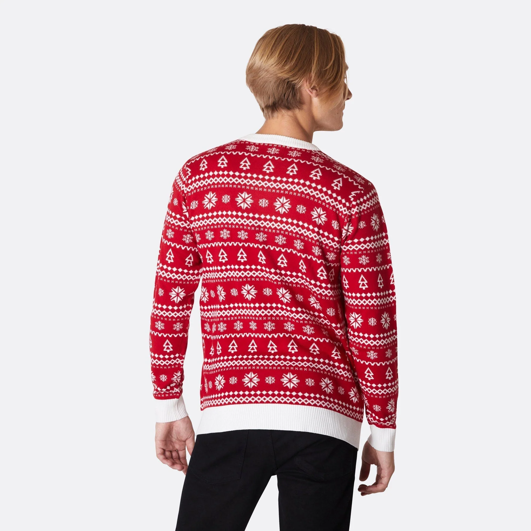 Reinbeer Rot Weihnachtspullover Herren - Image 3