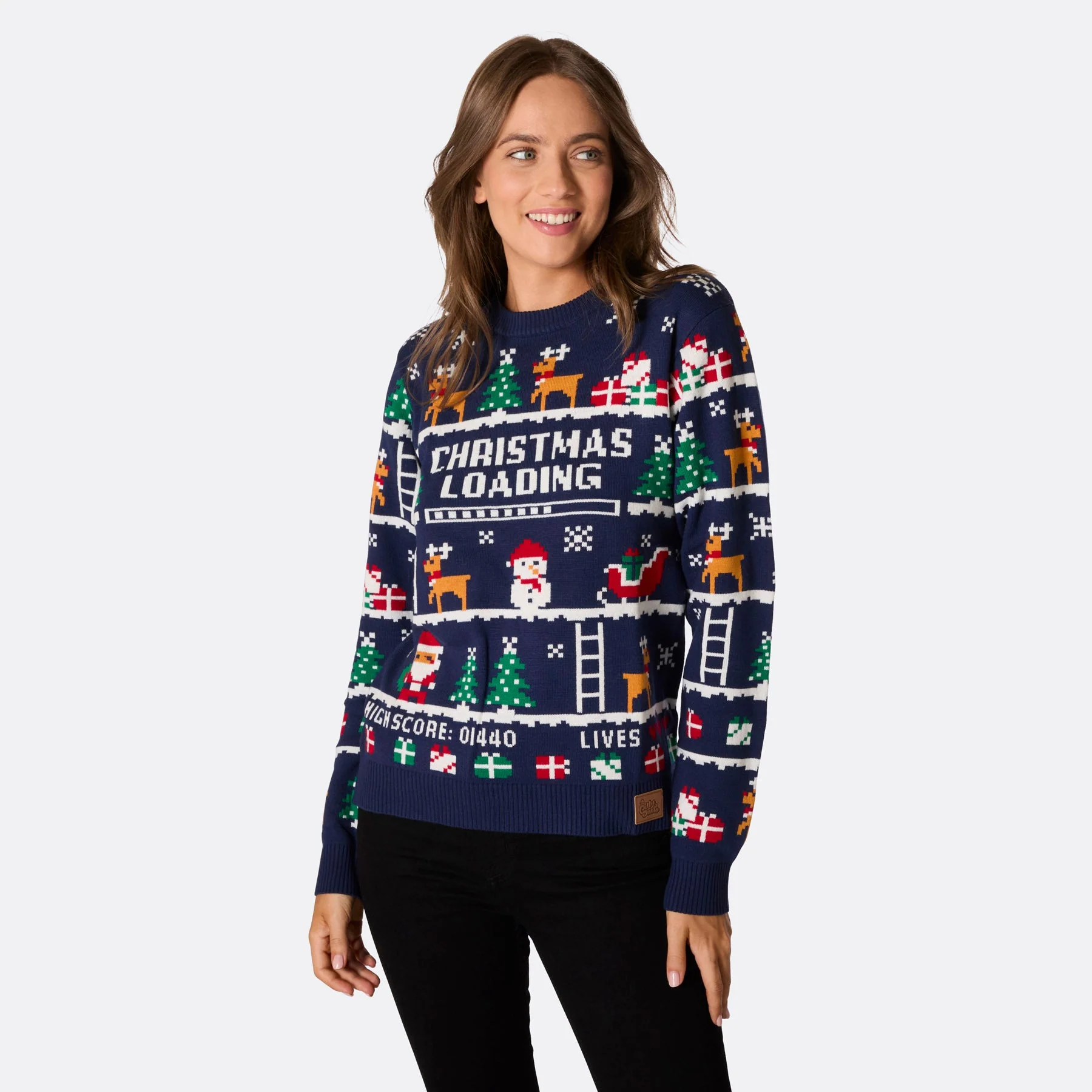 Retro Videospiele Weihnachtspullover Damen - Image 2