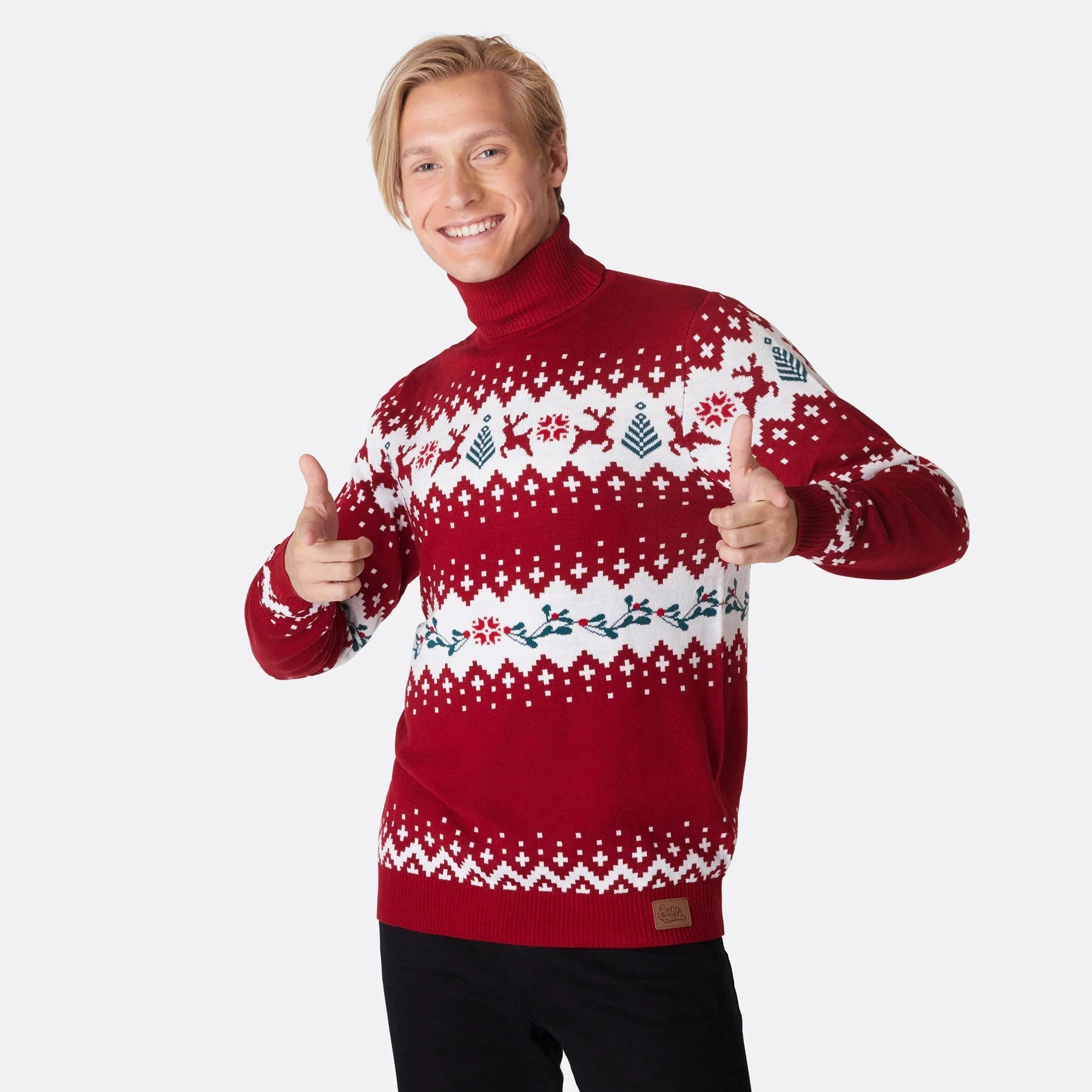 Rollkragen Weihnachtspullover Herren - Image 2