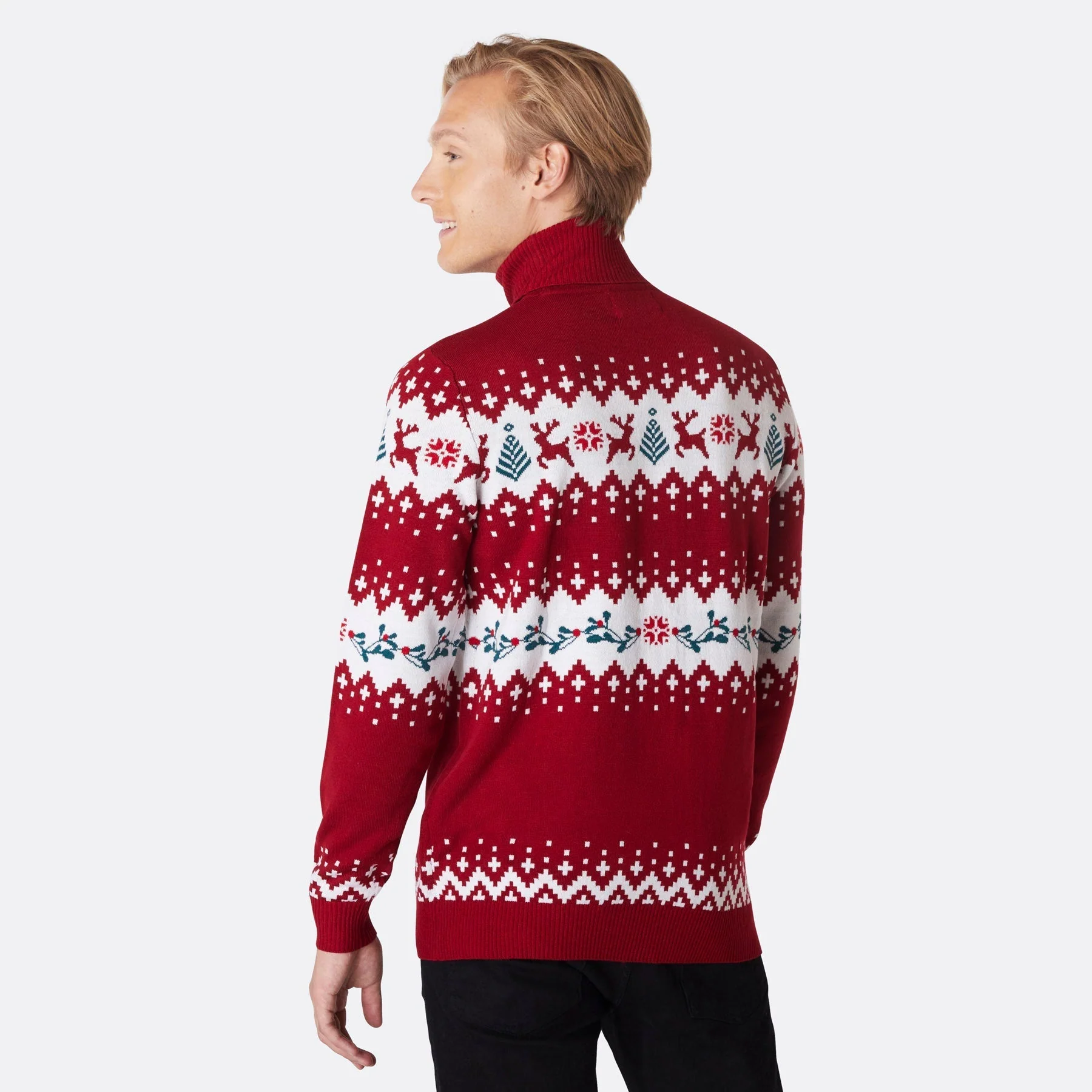 Rollkragen Weihnachtspullover Herren - Image 3