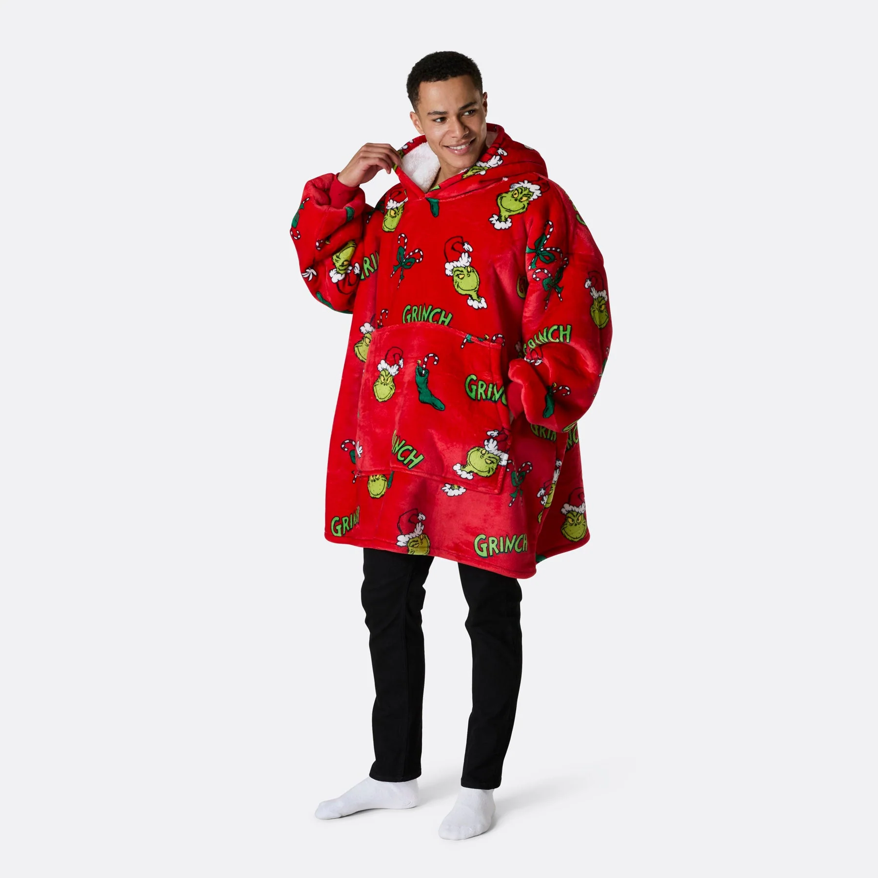 Roter Der Grinch HappyHoodie - Image 2