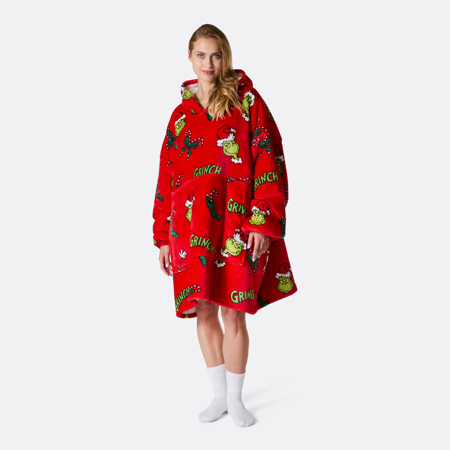 Roter Der Grinch HappyHoodie - Image 5