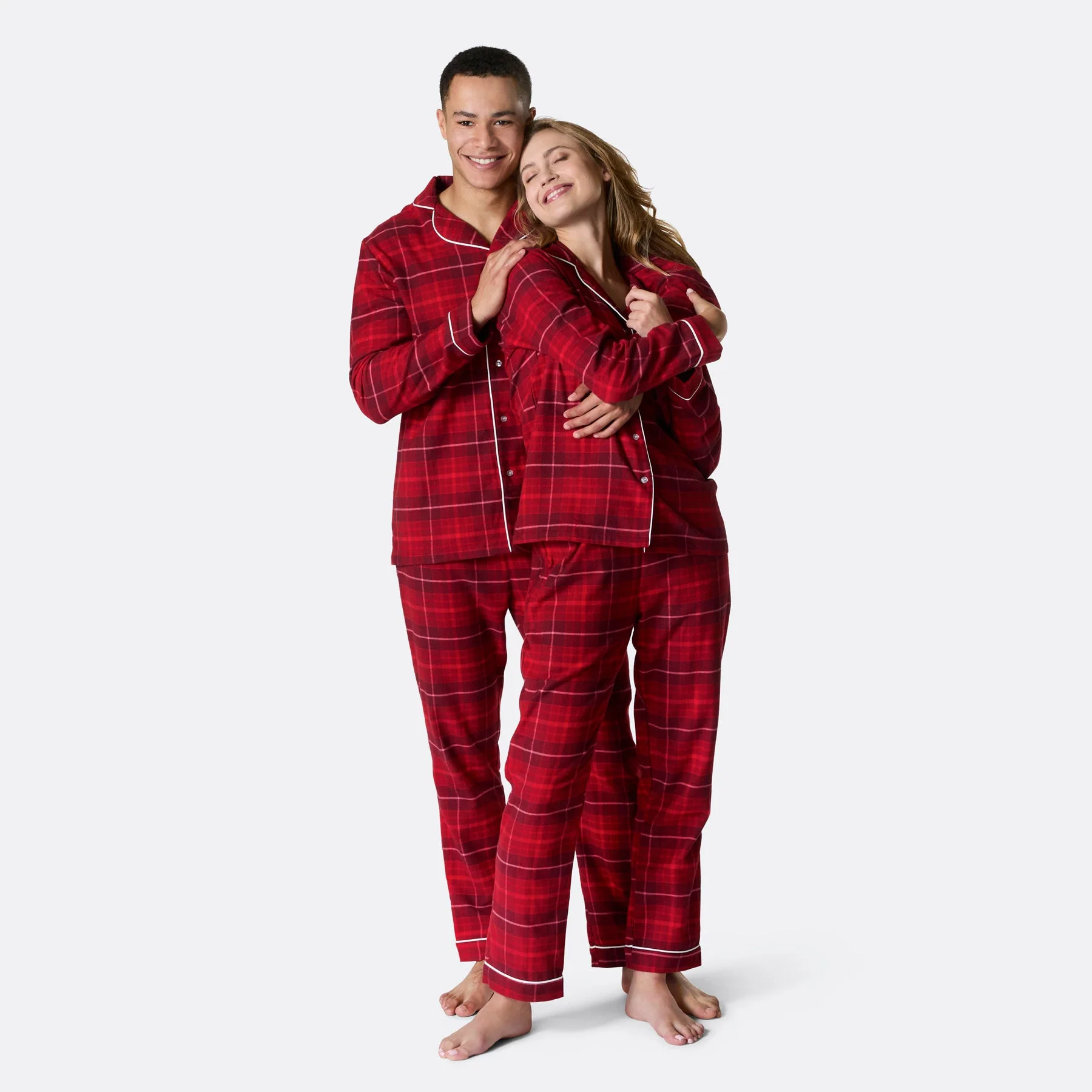 Roter Flanell Weihnachtspyjama Familie - Image 12