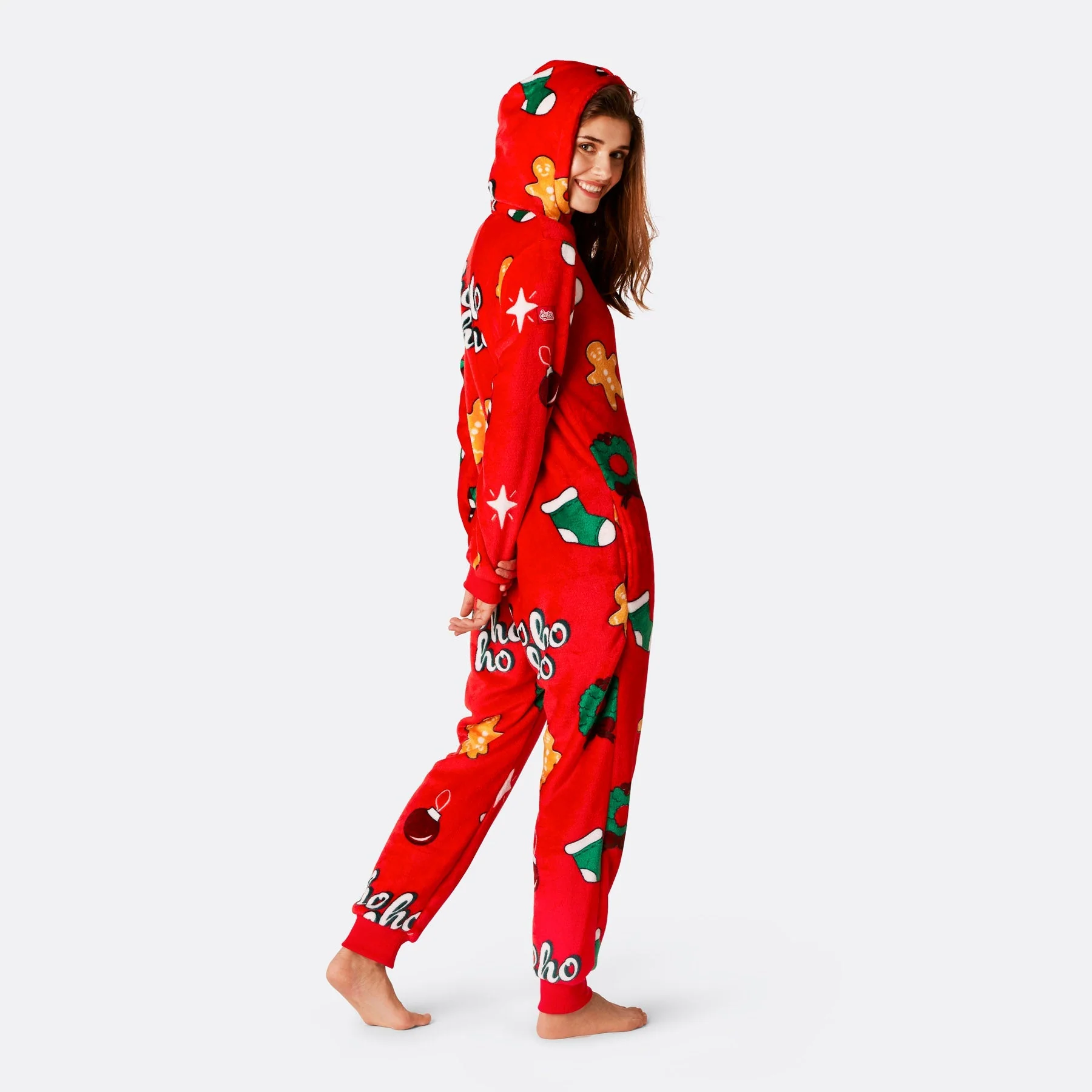 Roter Hohoho Onesie Damen - Image 4