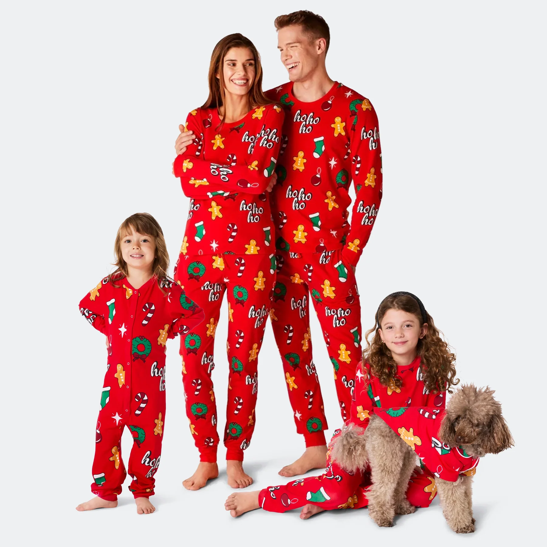Roter Hohoho Weihnachtspyjama Familie - Image 2