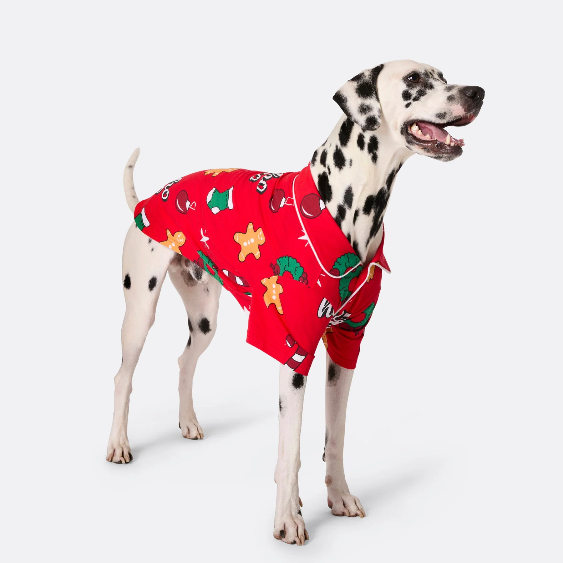 Roter Hohoho Weihnachtspyjama für Hunde - Image 4