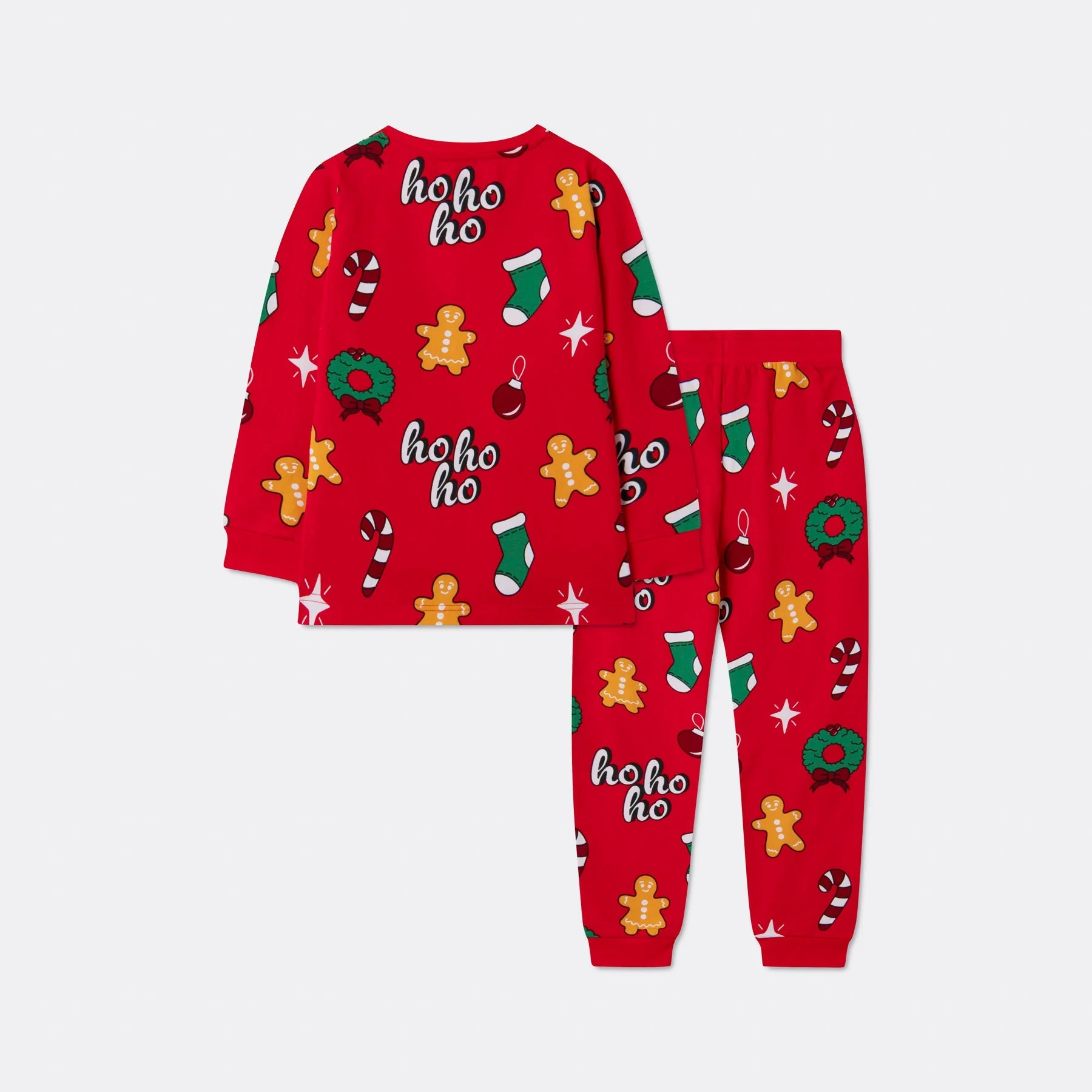 Roter Hohoho Weihnachtspyjama Kinder - Image 3