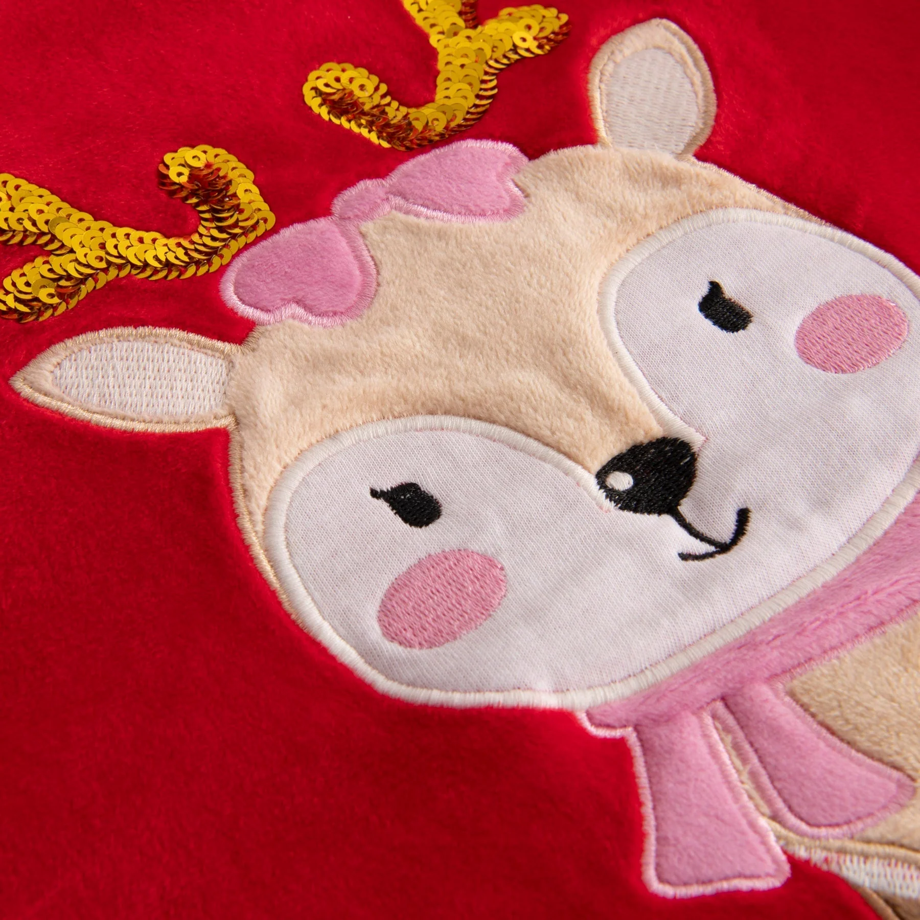 Roter Rentier Weihnachtspullover Kinder - Image 3