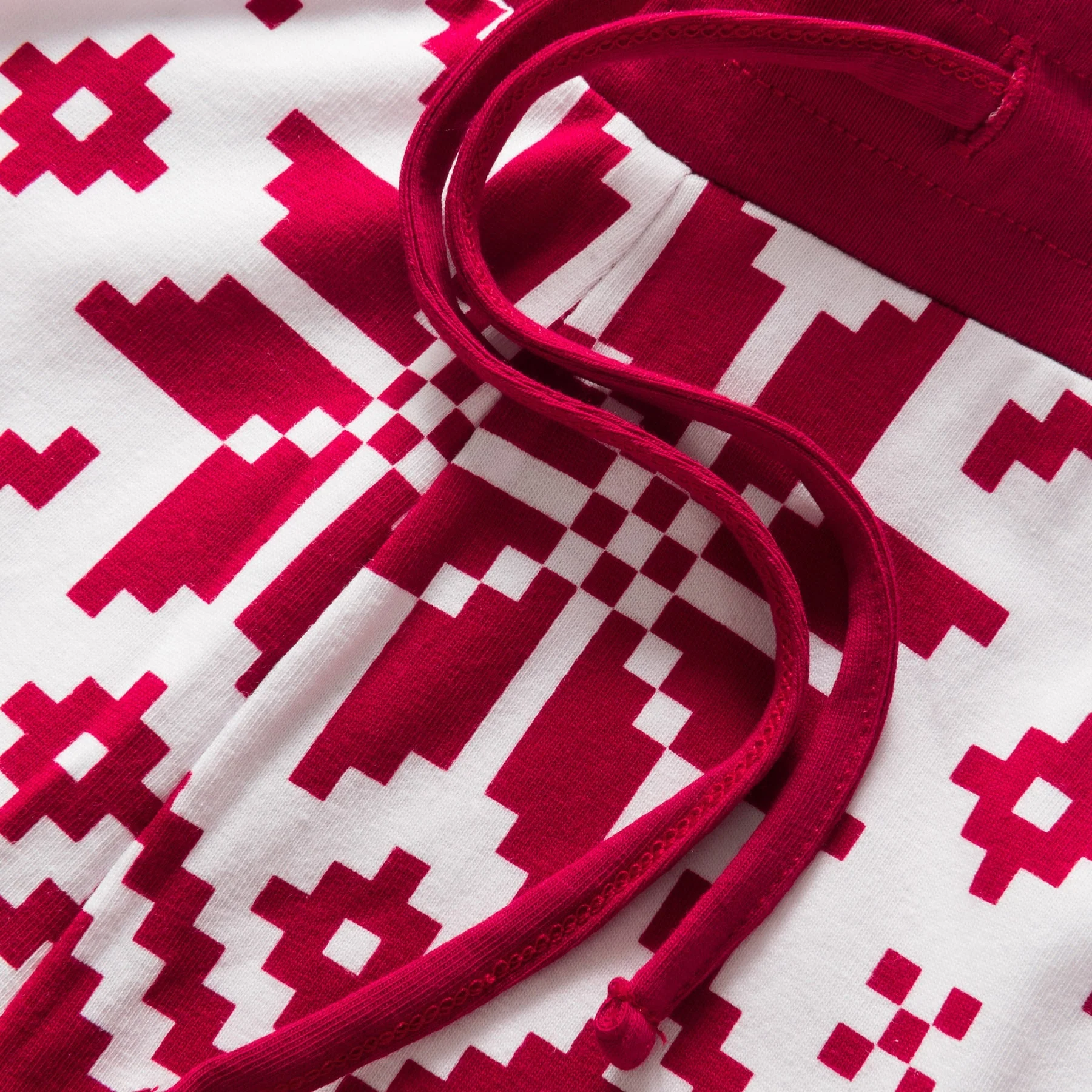Roter Winter Strickmuster Weihnachtspyjama Familie - Image 7