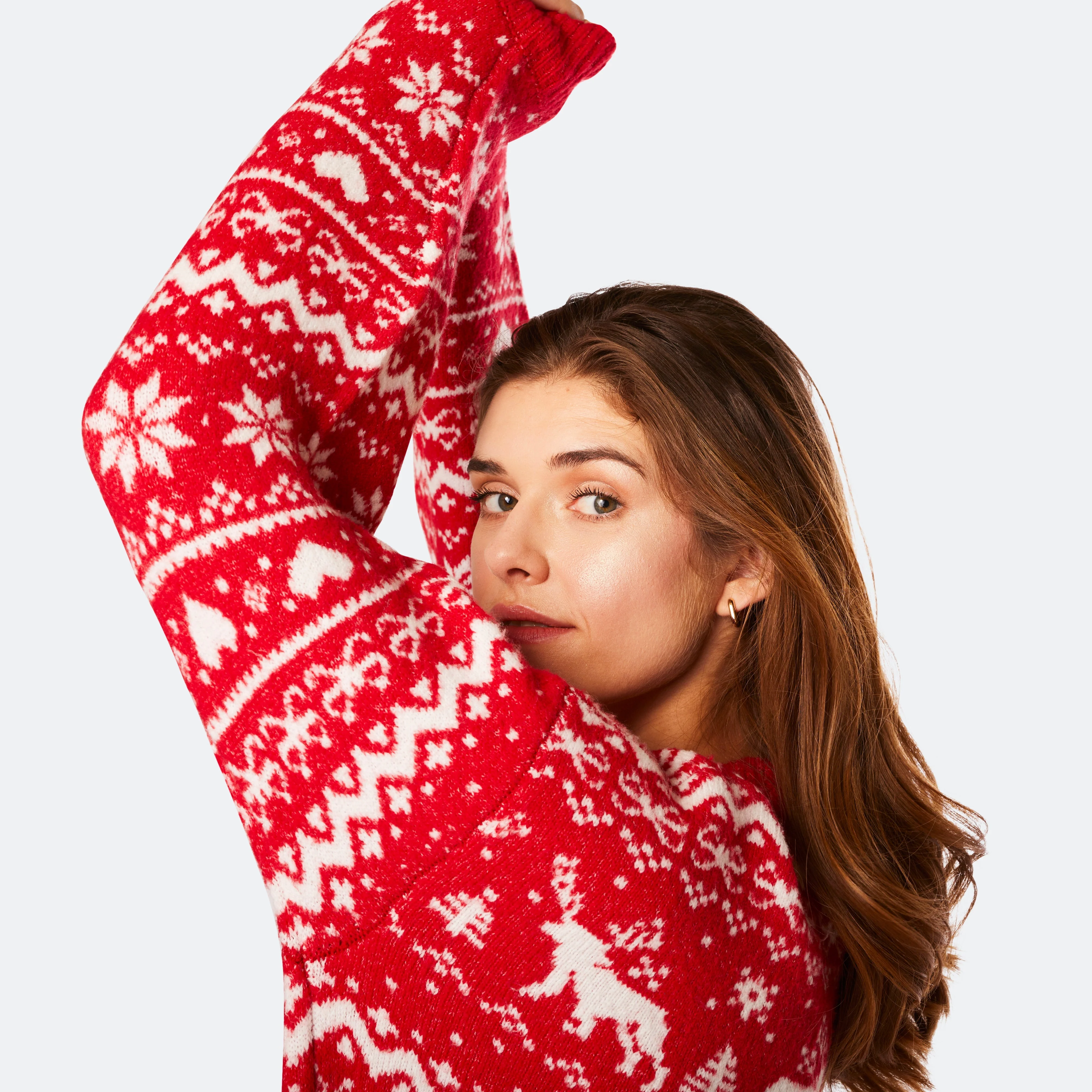 Rotes Oversized Weihnachtskleid - Image 4