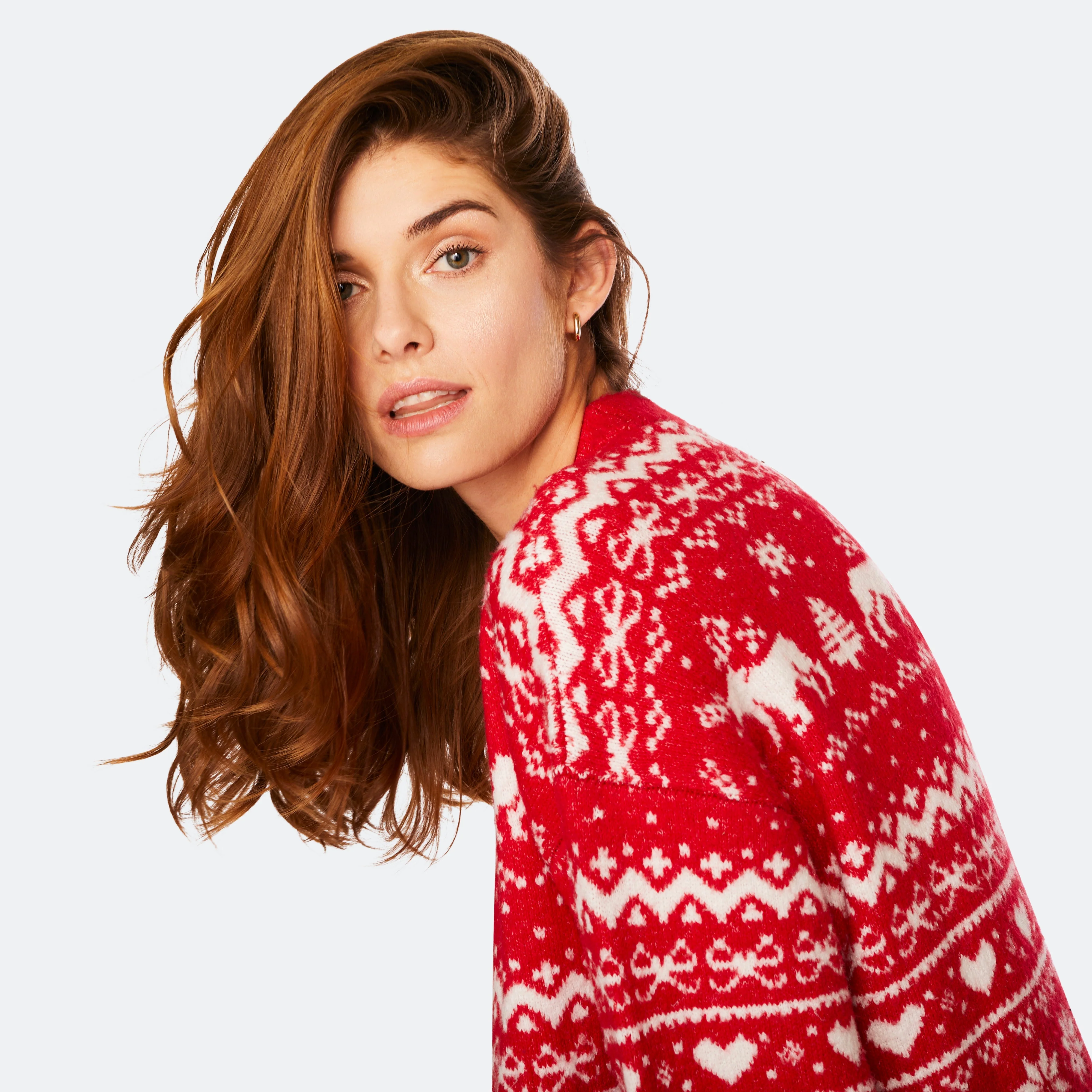 Rotes Oversized Weihnachtskleid - Image 5