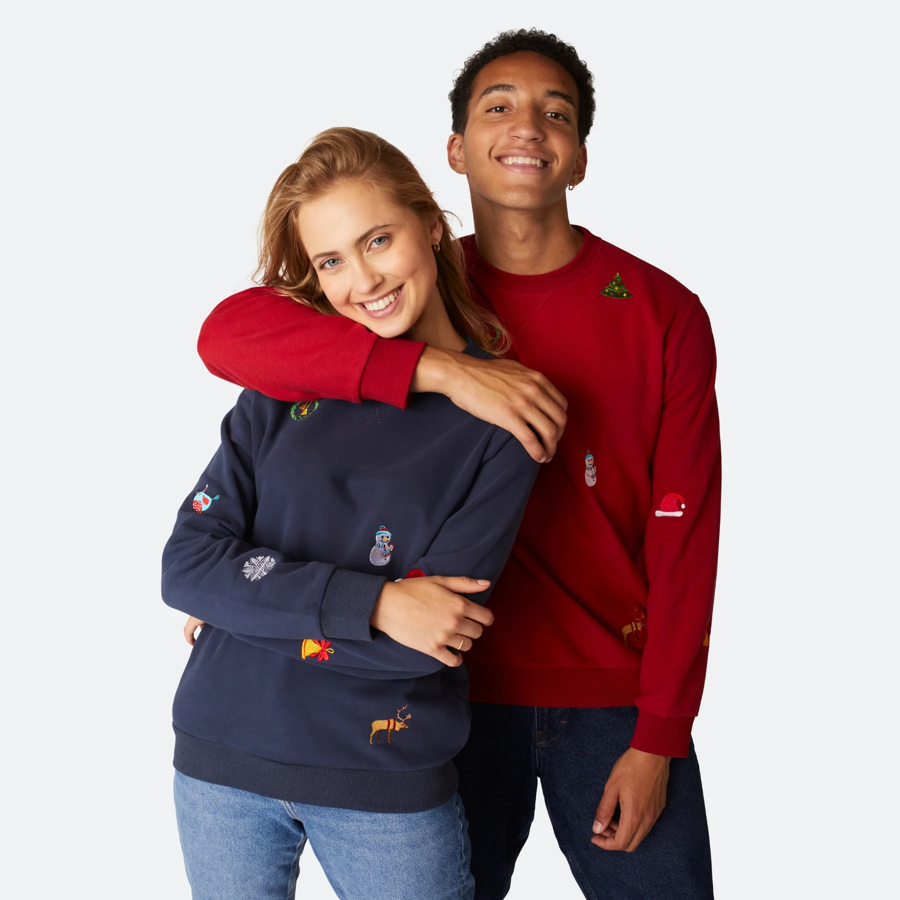 Rotes Weihnachts-Sweatshirt Herren - Image 5