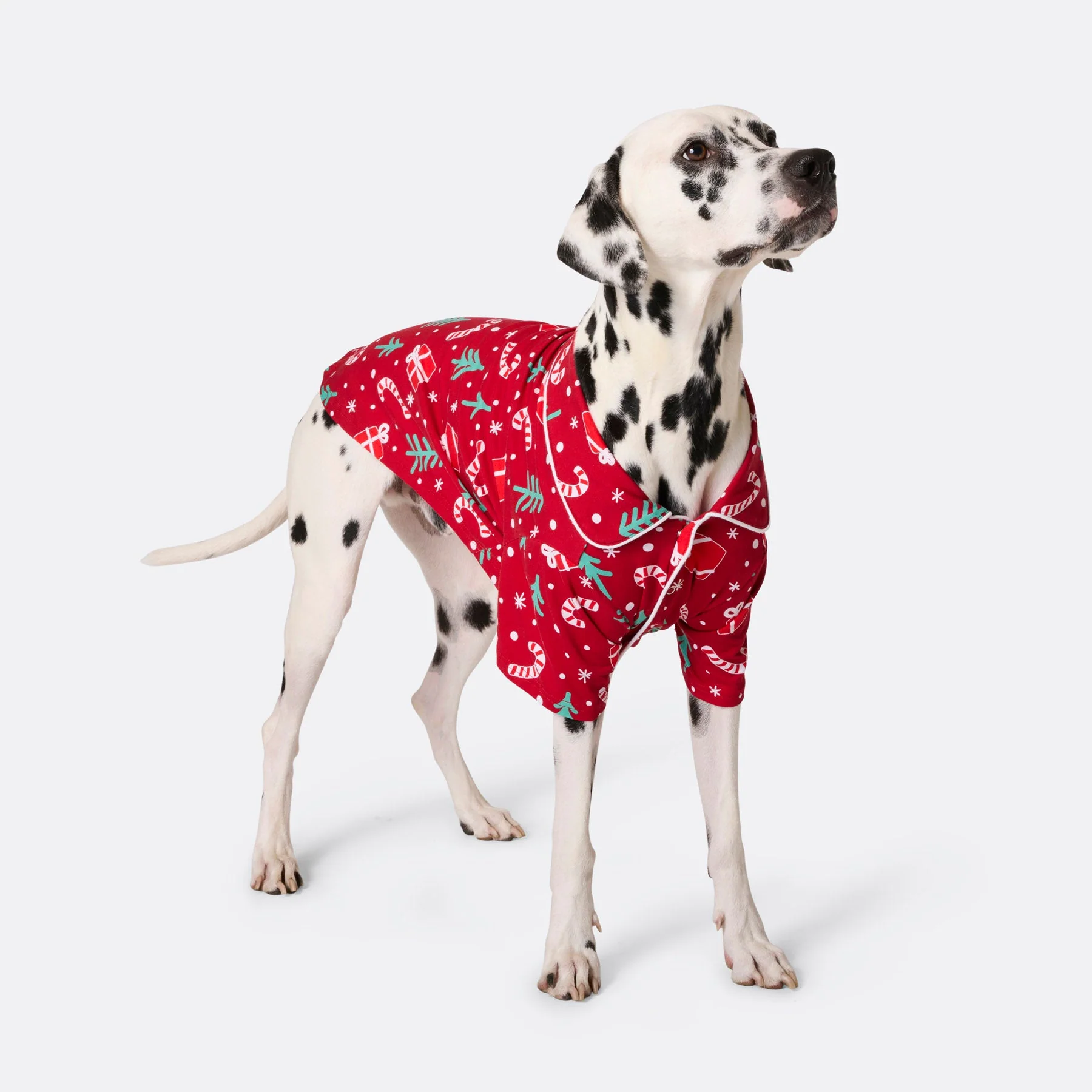 Rotes Weihnachtsmuster Weihnachtspyjama für Hunde - Image 3