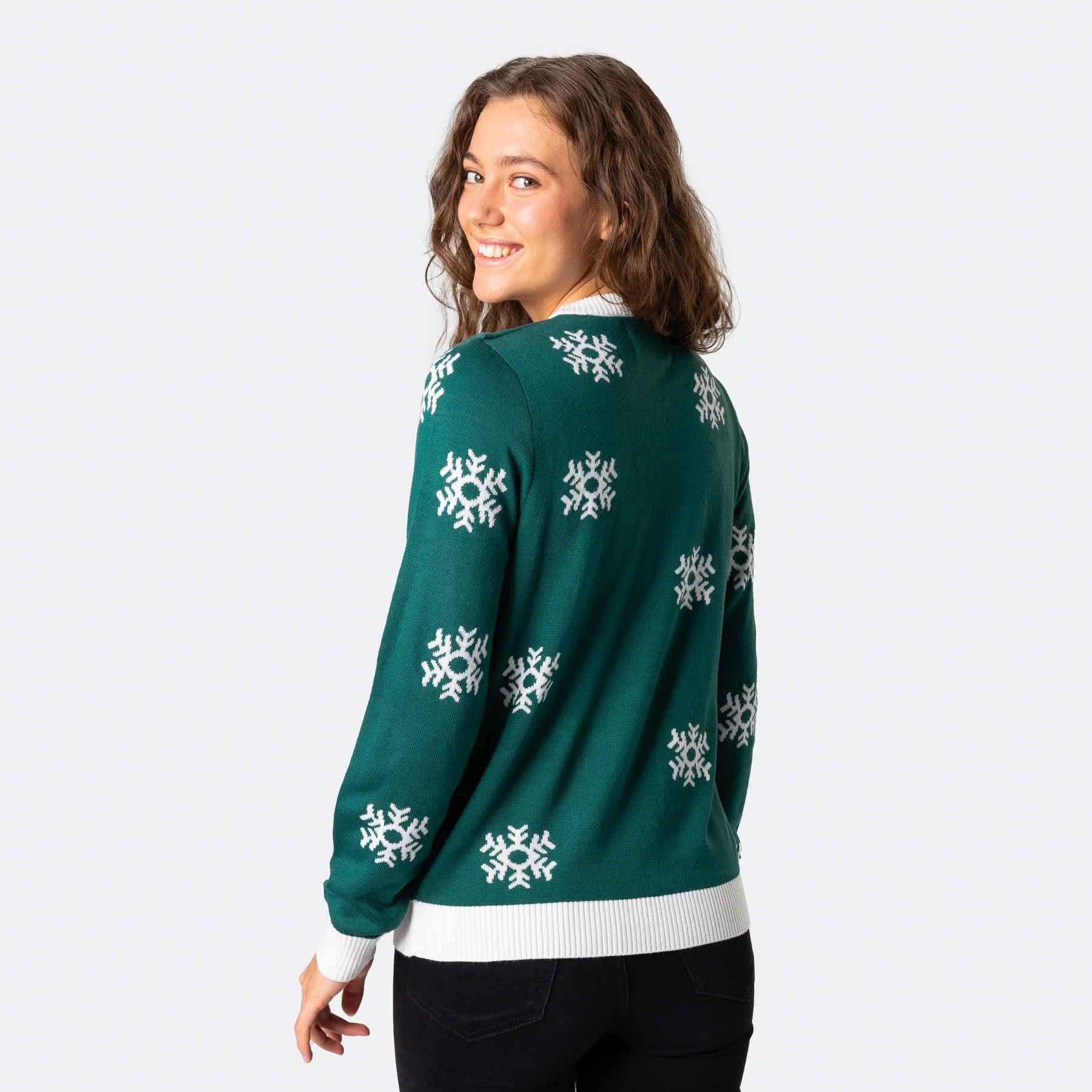 Rudolf Weihnachtspullover Damen - Image 3