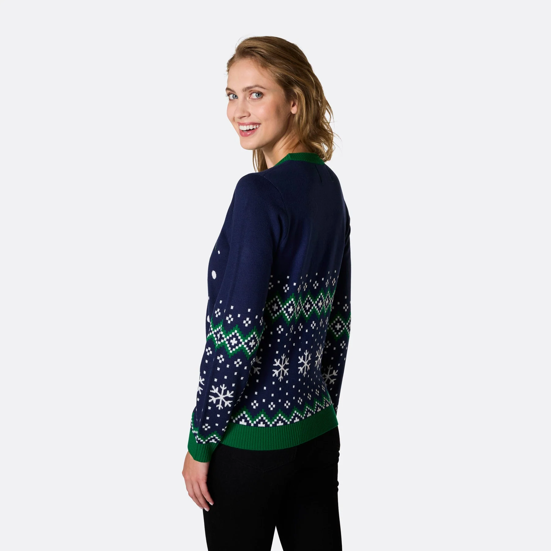 Rudolf Weihnachtspullover Damen - Image 3