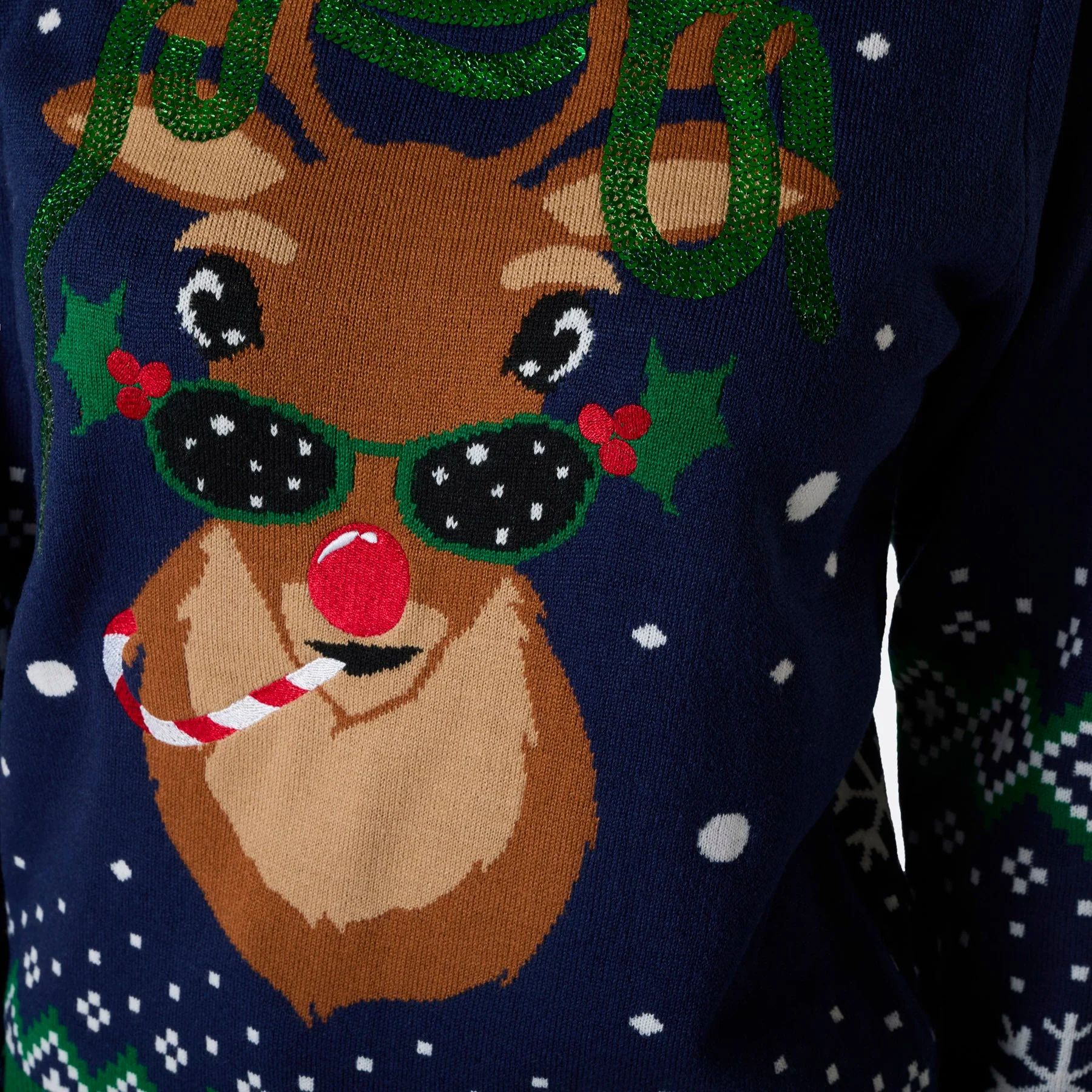 Rudolf Weihnachtspullover Damen - Image 4