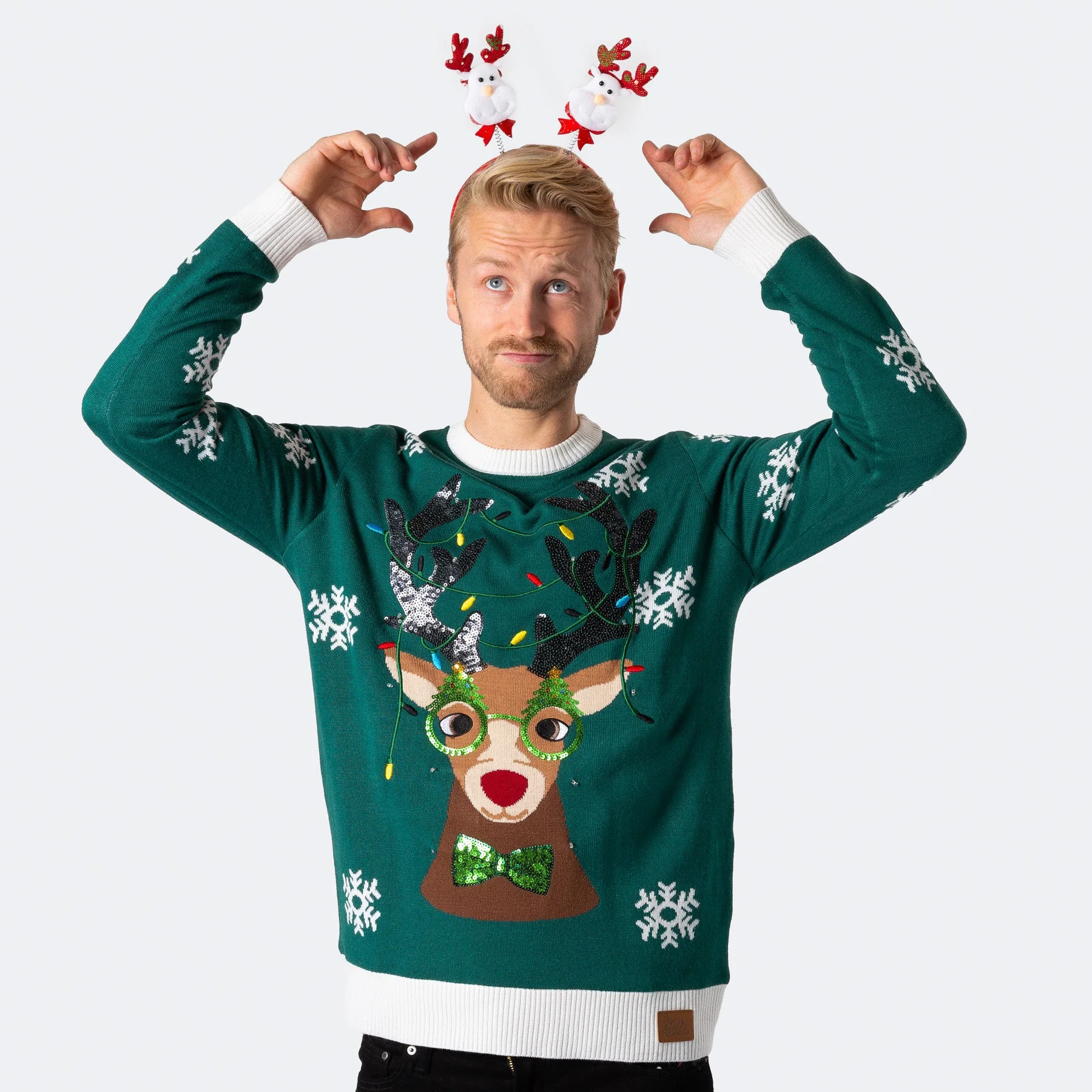 Rudolf Weihnachtspullover Herren - Image 2