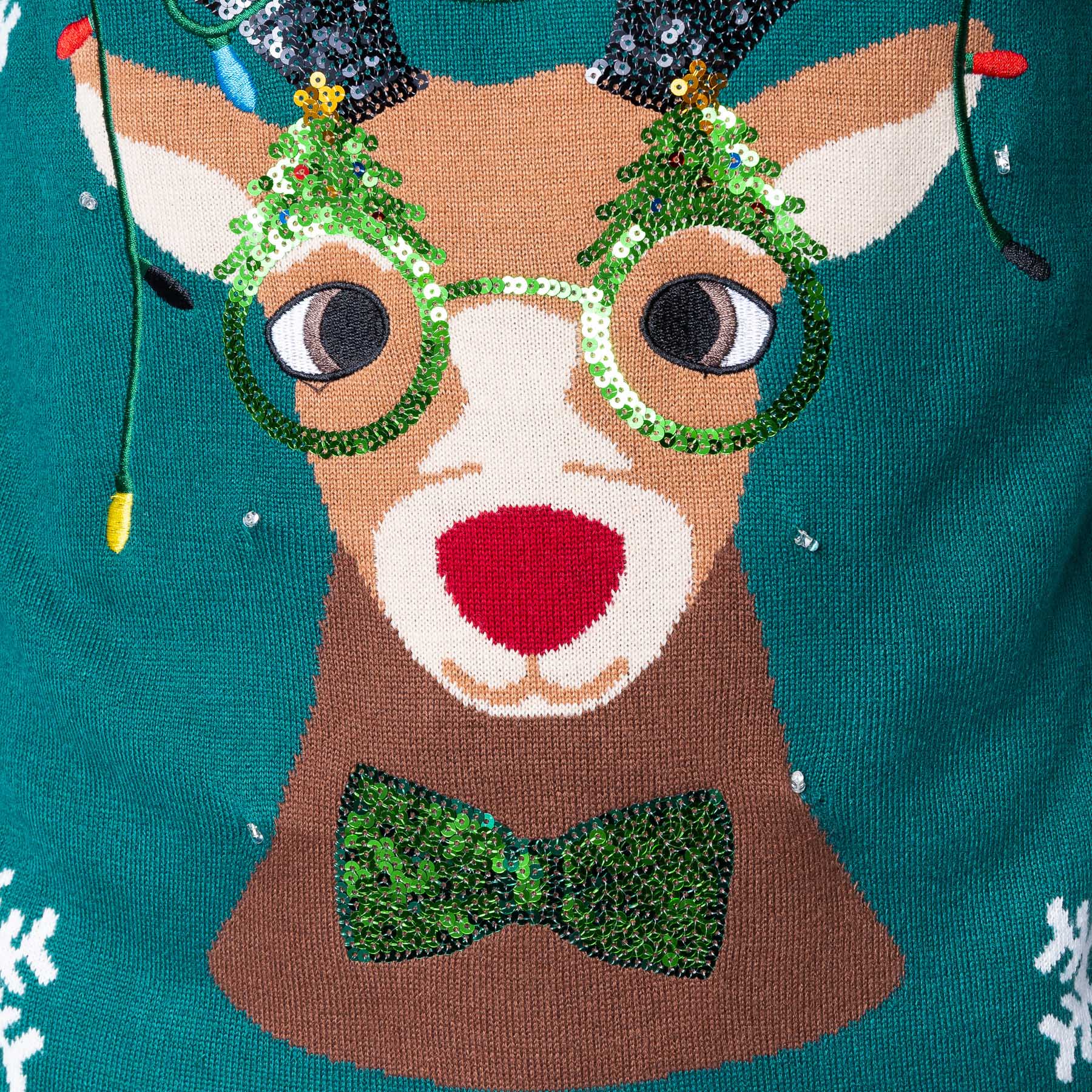 Rudolf Weihnachtspullover Herren - Image 4