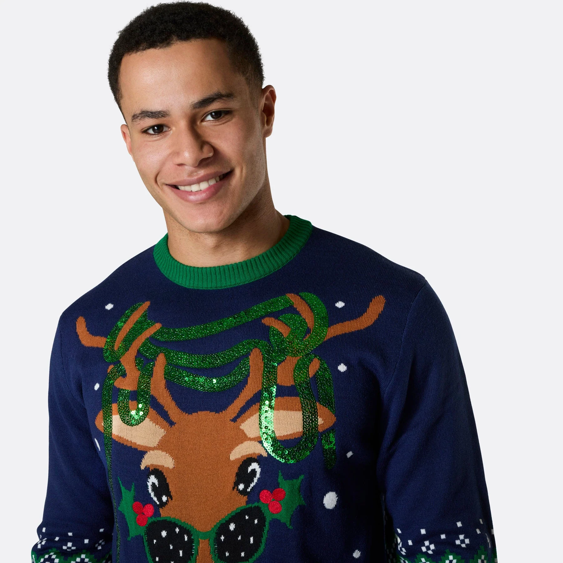 Rudolf Weihnachtspullover Herren - Image 3