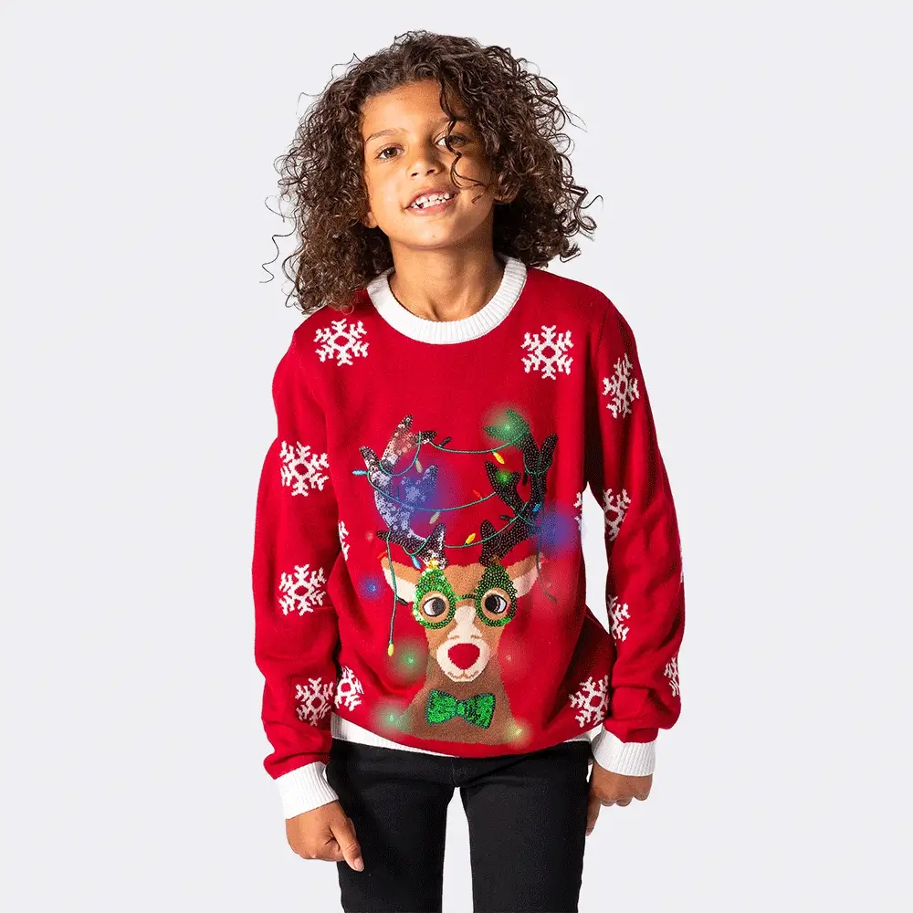 Rudolf Weihnachtspullover Kinder - Image 3