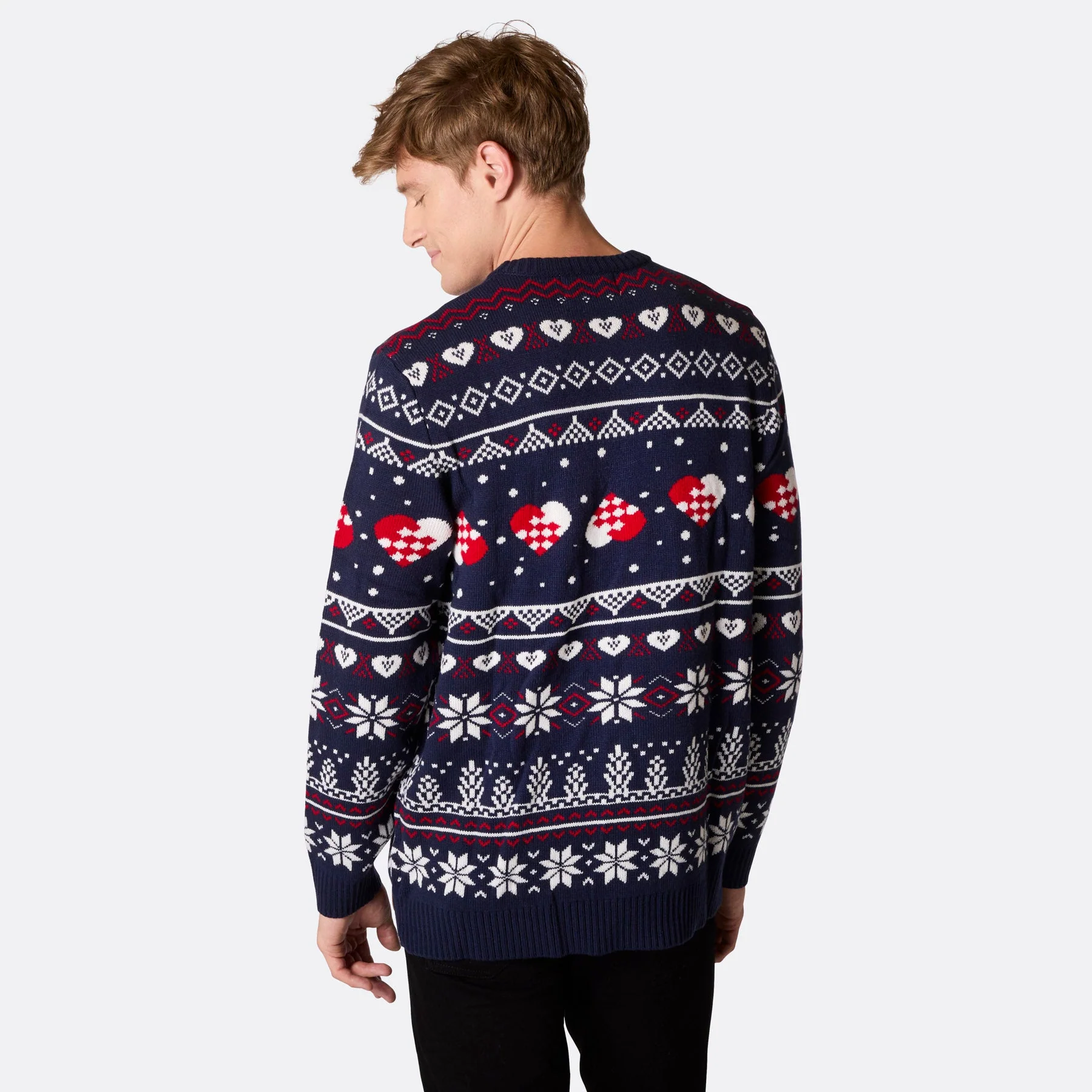 Schneemann Weihnachtspullover Herren - Image 3