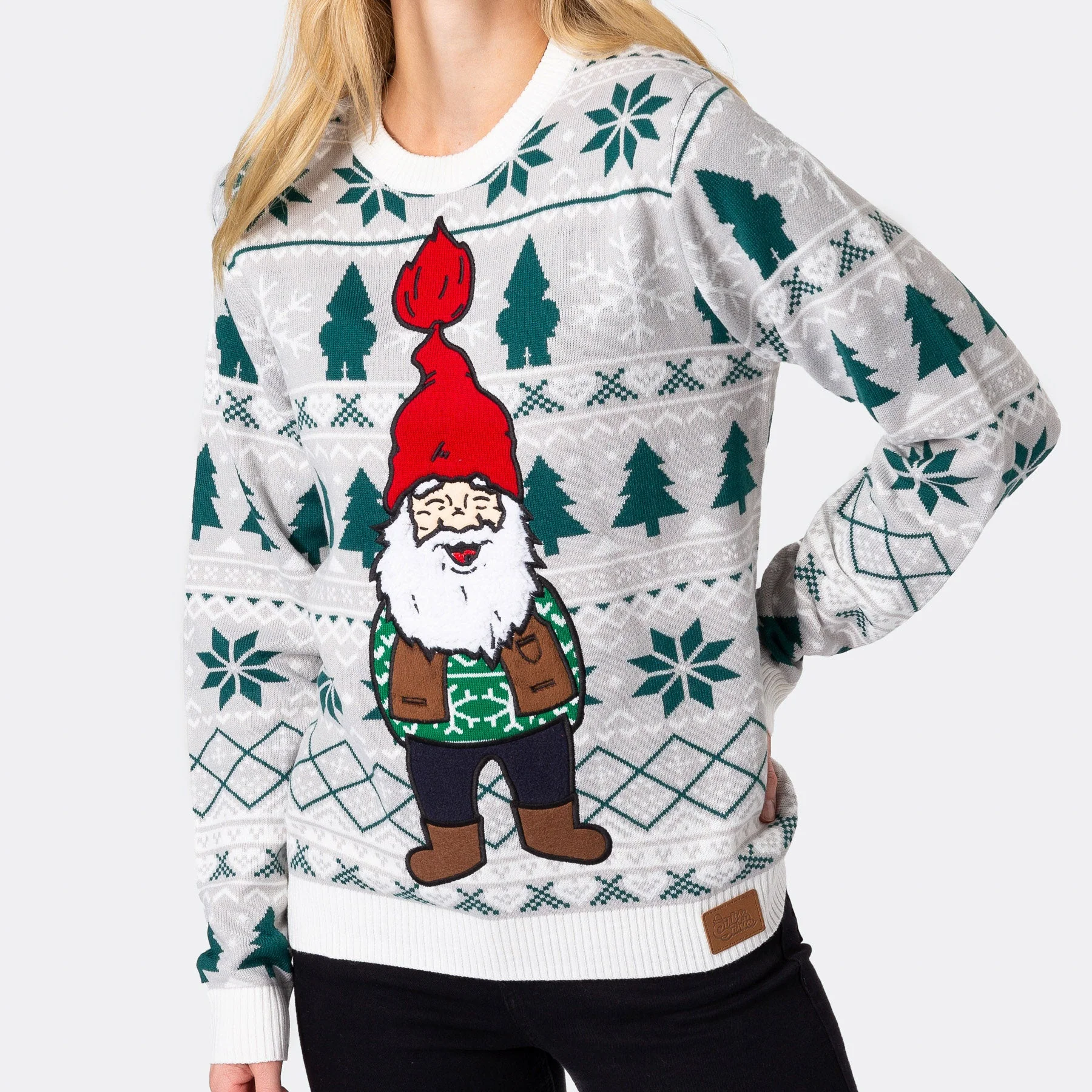 Skandinavischer Nisse Weihnachtspullover Damen - Image 6