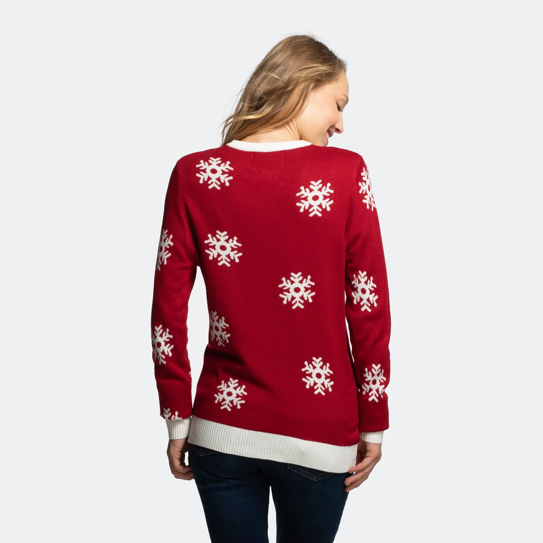 Süßer Rentier Weihnachtspullover Damen - Image 3