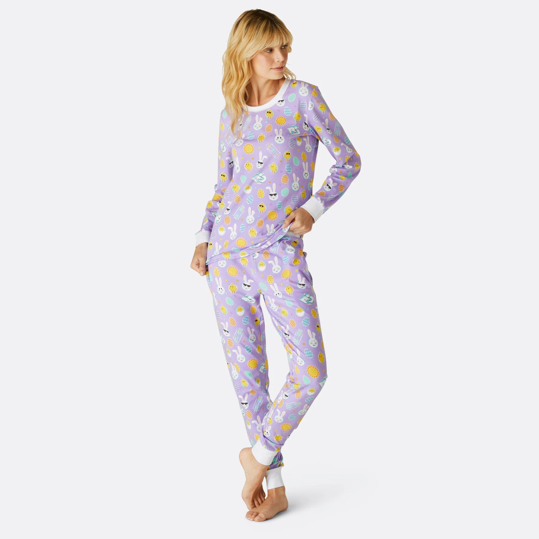 Violetter Osterpyjama Damen - Image 2