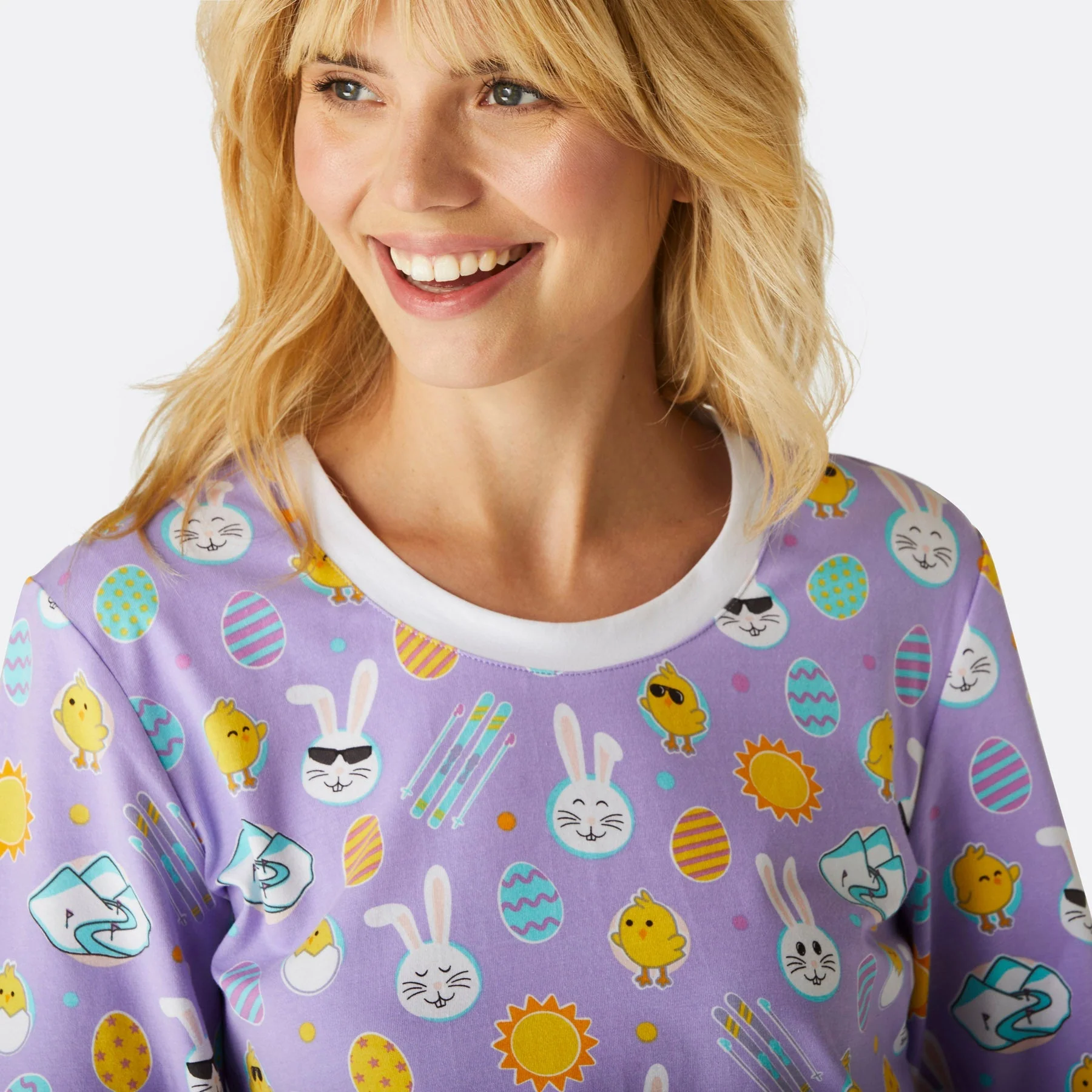 Violetter Osterpyjama Damen - Image 4