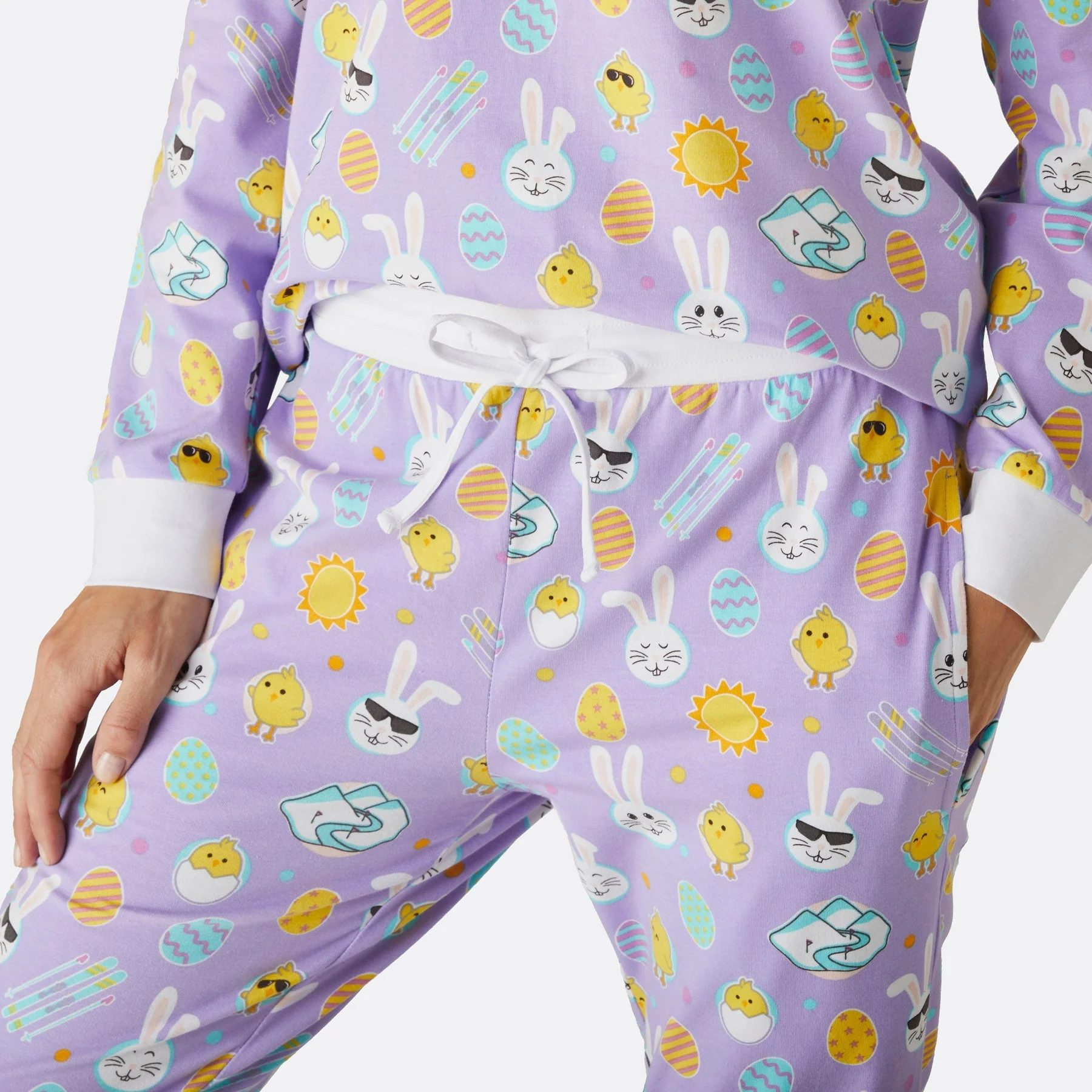 Violetter Osterpyjama Damen - Image 5