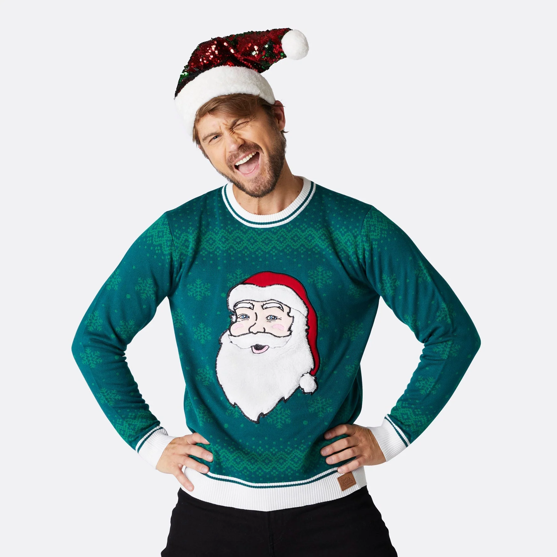 Weihnachtsmann Weihnachtspullover Herren - Image 2