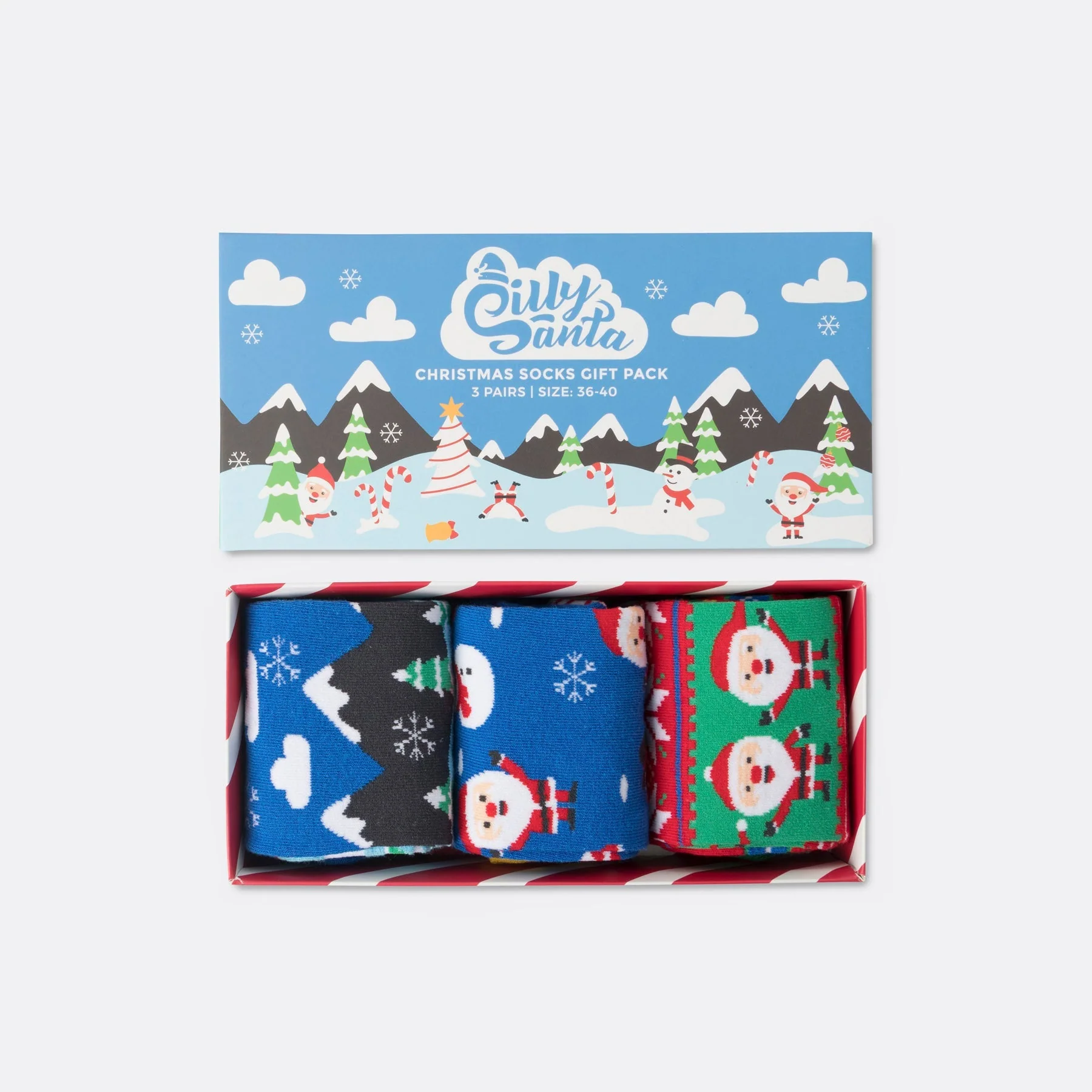 Weihnachtssocken Geschenkbox (3er-Pack) - Image 2