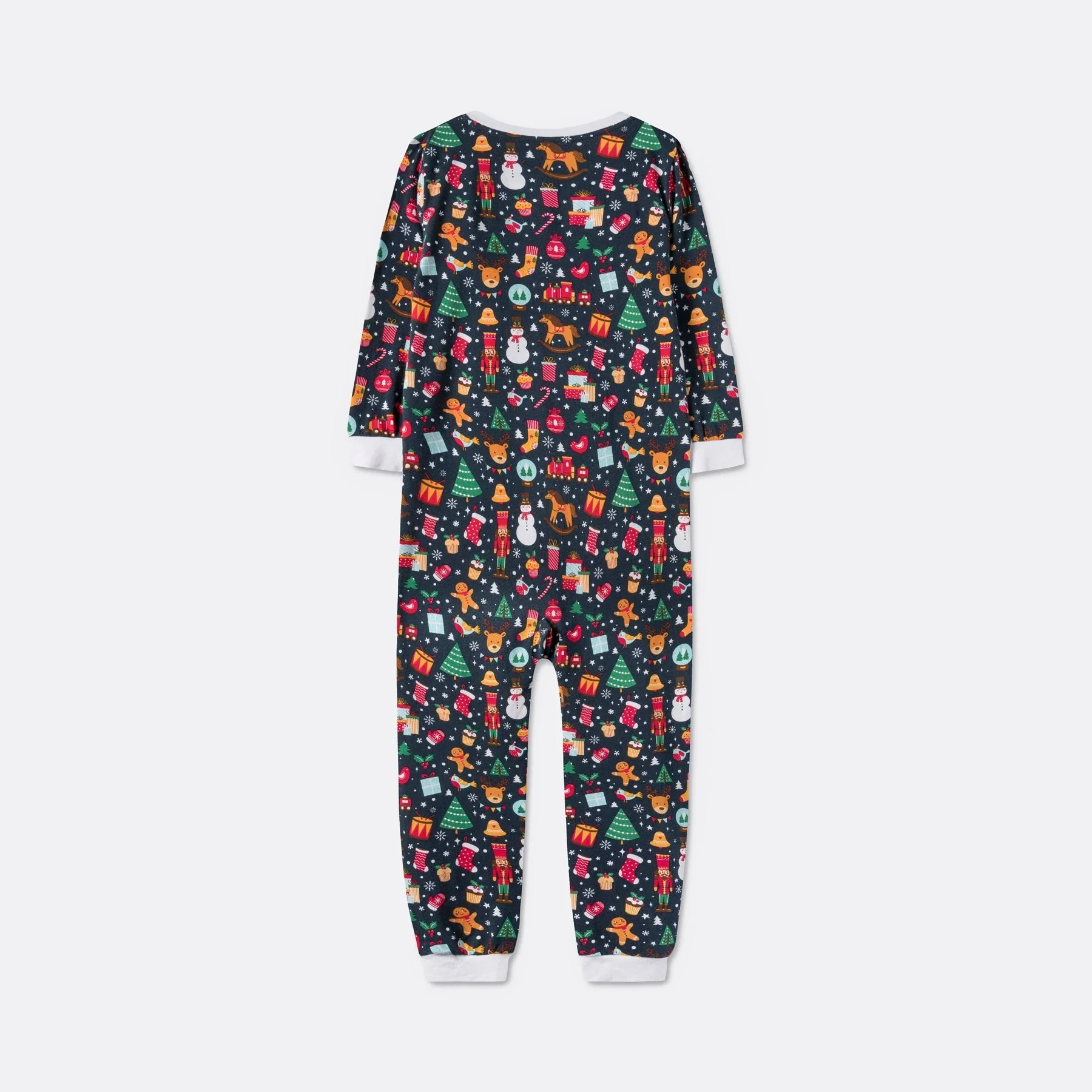 Blauer Weihnachtstraum Overall Weihnachtspyjama Kinder - Image 2