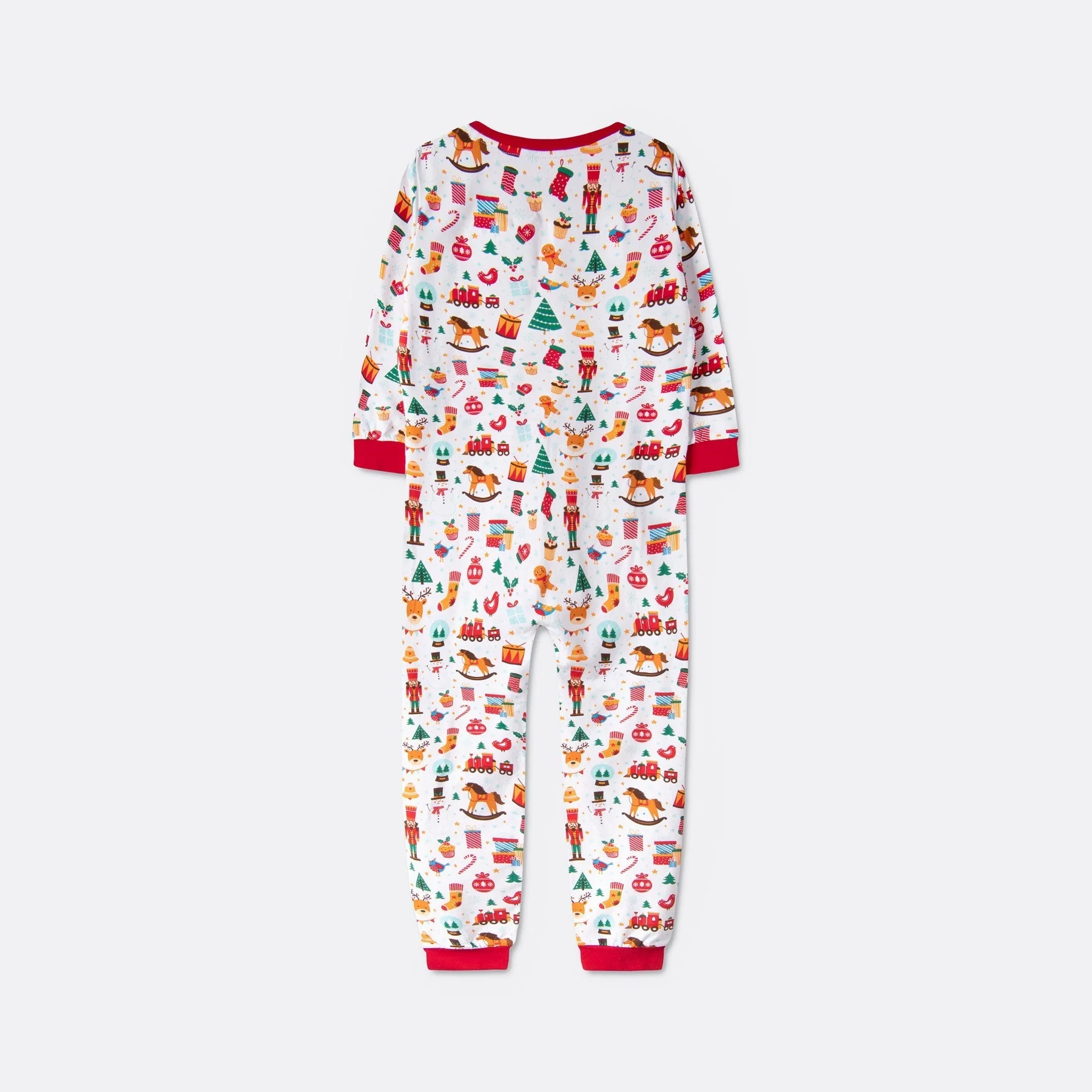 Weißer Weihnachtstraum Overall-Pyjama Kinder - Image 2