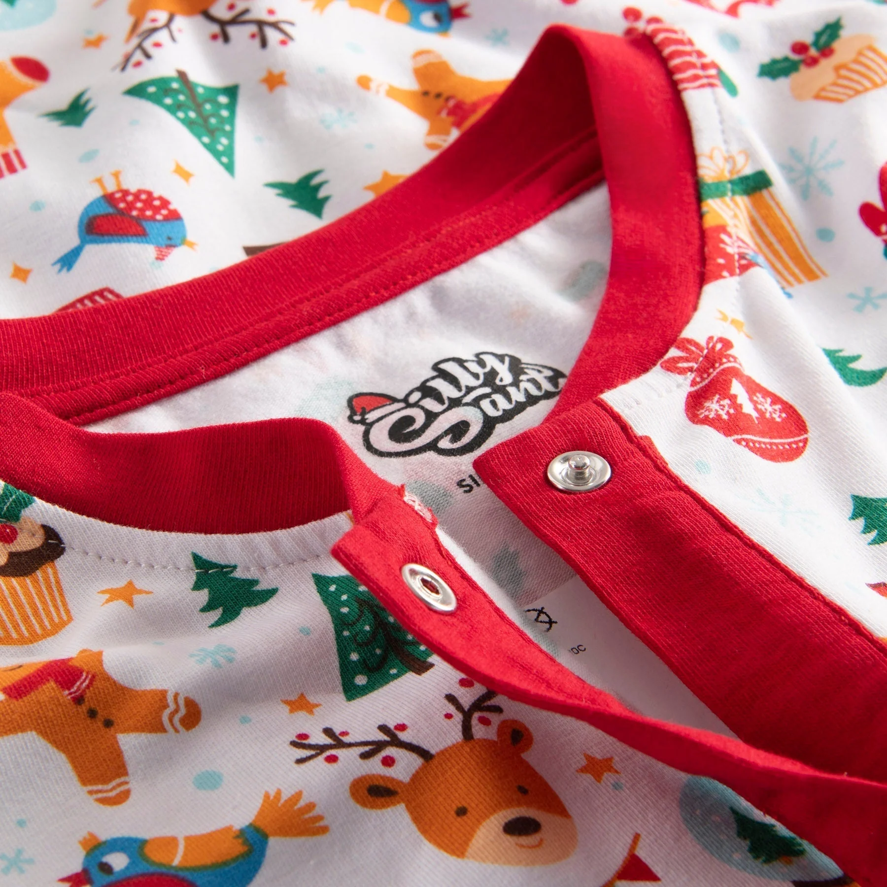 Weißer Weihnachtstraum Overall-Pyjama Kinder - Image 6