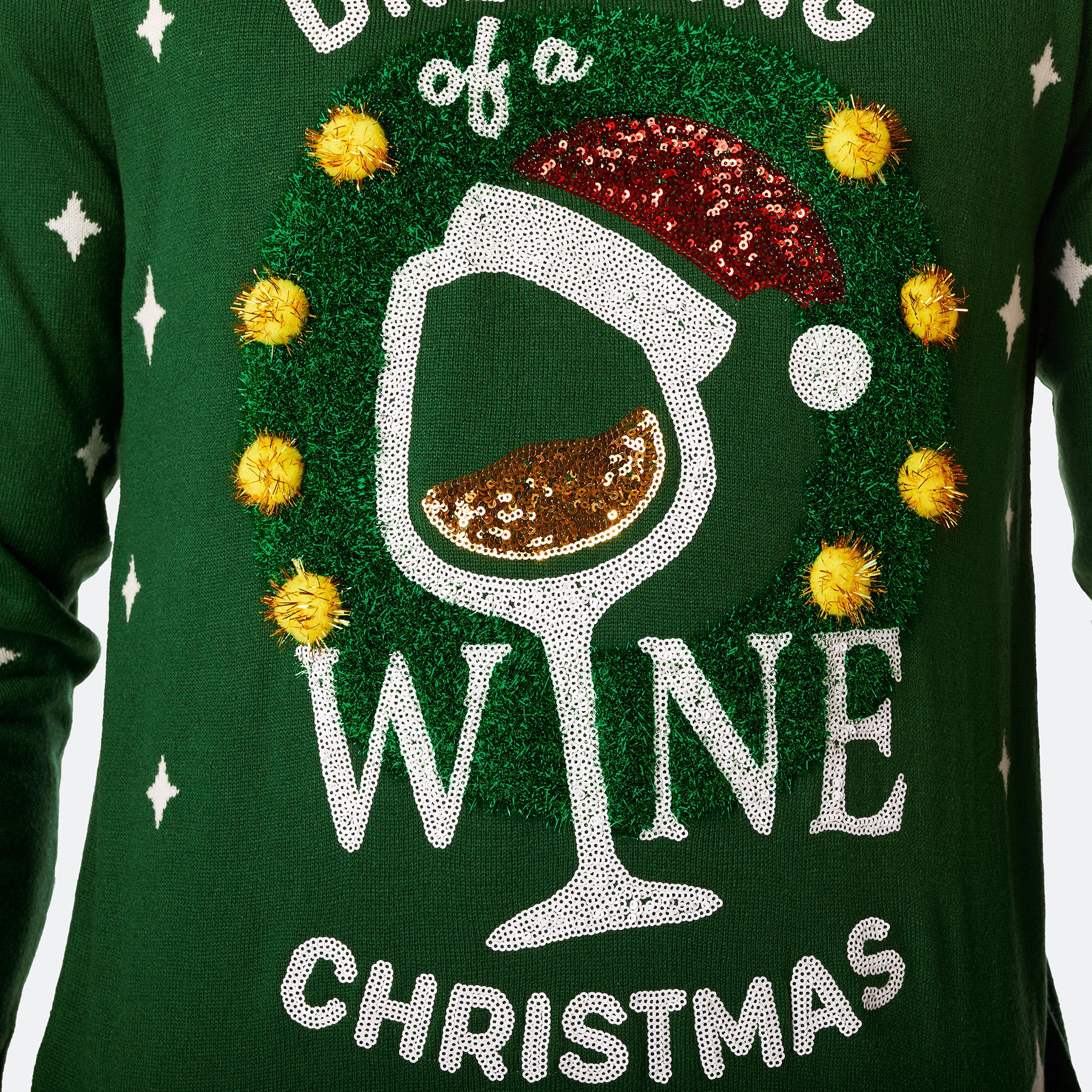 Wine Weihnachtspullover Damen - Image 4