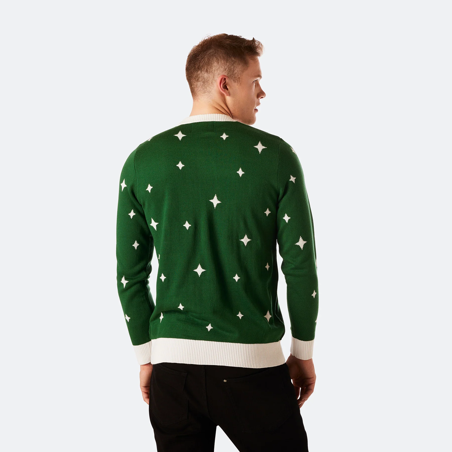 Wine Weihnachtspullover Herren - Image 3